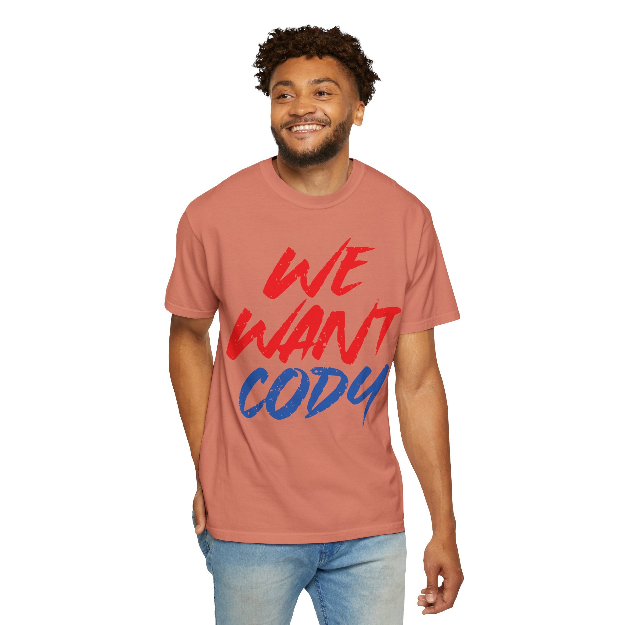 We Want Cody Graphic Design Cody Rhodes Fan Shirt, Sports Fan T-shirt, Unisex Shirt, Gift for Her-Him, Casual Outwear Shirt