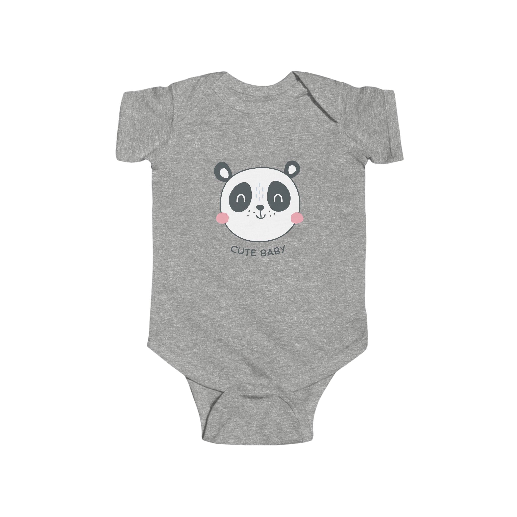 Panda "Cute Baby" Infant Bodysuit, Cute Designs, Gift for Baby, Comfortable, Baby Shower Gift, Newborn Outfit, Baby Clothing