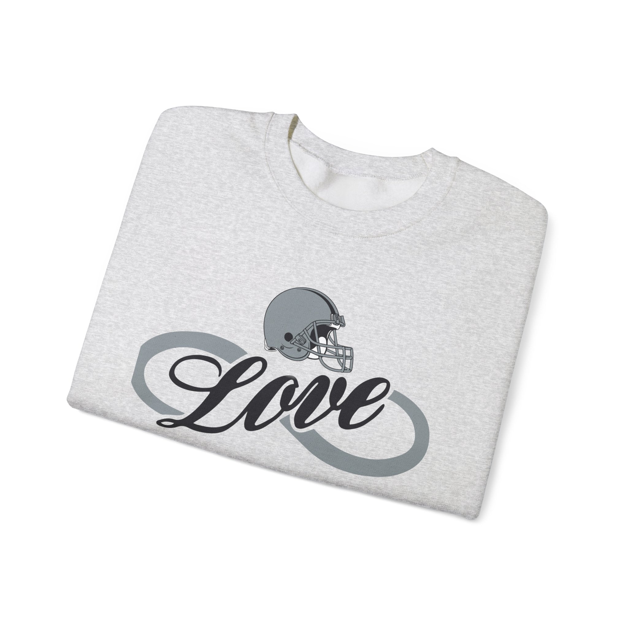 Love for Raiders Football Fan Sweatshirt, Unisex Sweatshirt, Football Fan Sweatshirt, Casual Sweatshirt, Summer Fit Sweatshirt