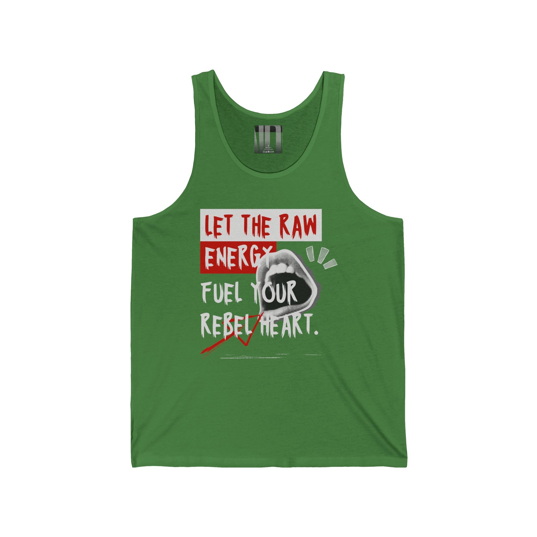 Let The Raw Energy Fuel Your Rebel Heart, Gym Dudes Tank Top, Workout Sleeveless Shirt, Fitness Muscle Tee, Athletic Unisex Jersey Tank, Bodybuilding Tank, Exercise Vest