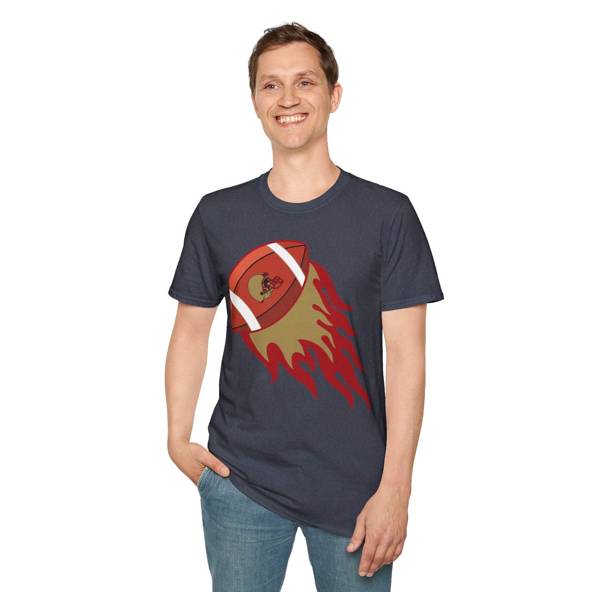 SF Football on Flare , San Francisco Shirt, Unique Fan Apparel, Football Team Game Day Shirt, Sporty Men's Women's Clothing