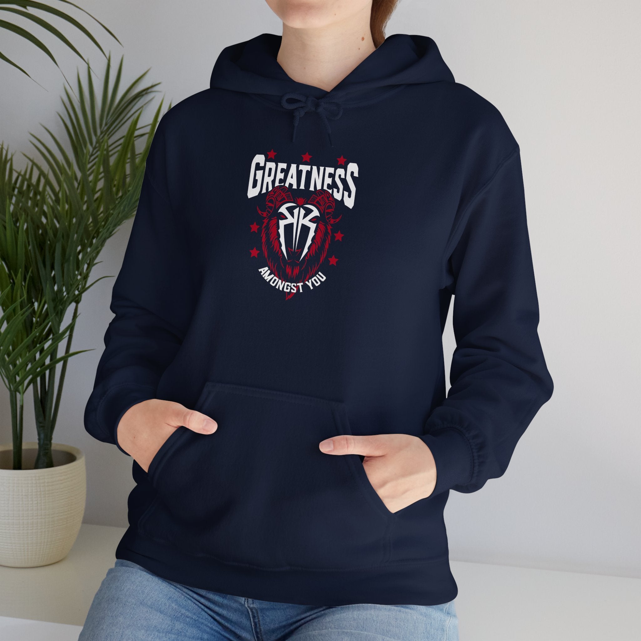 Greatness Amongst You, Royal Reigns Hoodies, Pro Wrestling Apparel, Heavy Blend Hoodie, Sports Fan Gift, Graphic Pullover