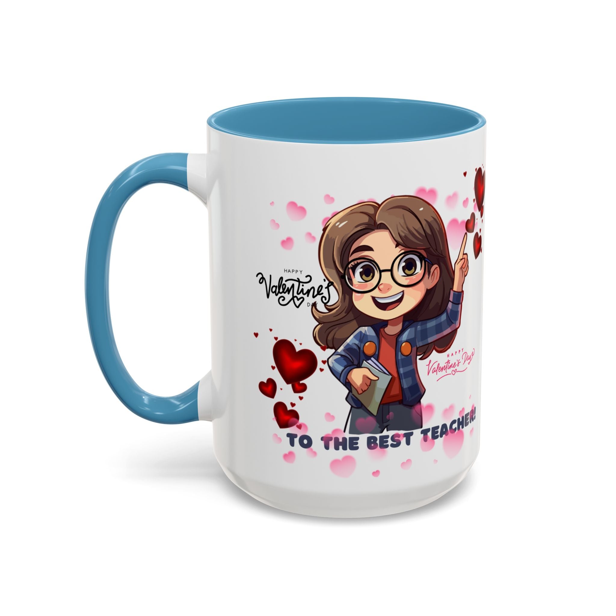 Teachers Gift Valentine's Design, Holiday Drinkware, Valentines, Christmas Birthday Gifts for Teachers, Coffee Mug for Teacher Valentines Day,