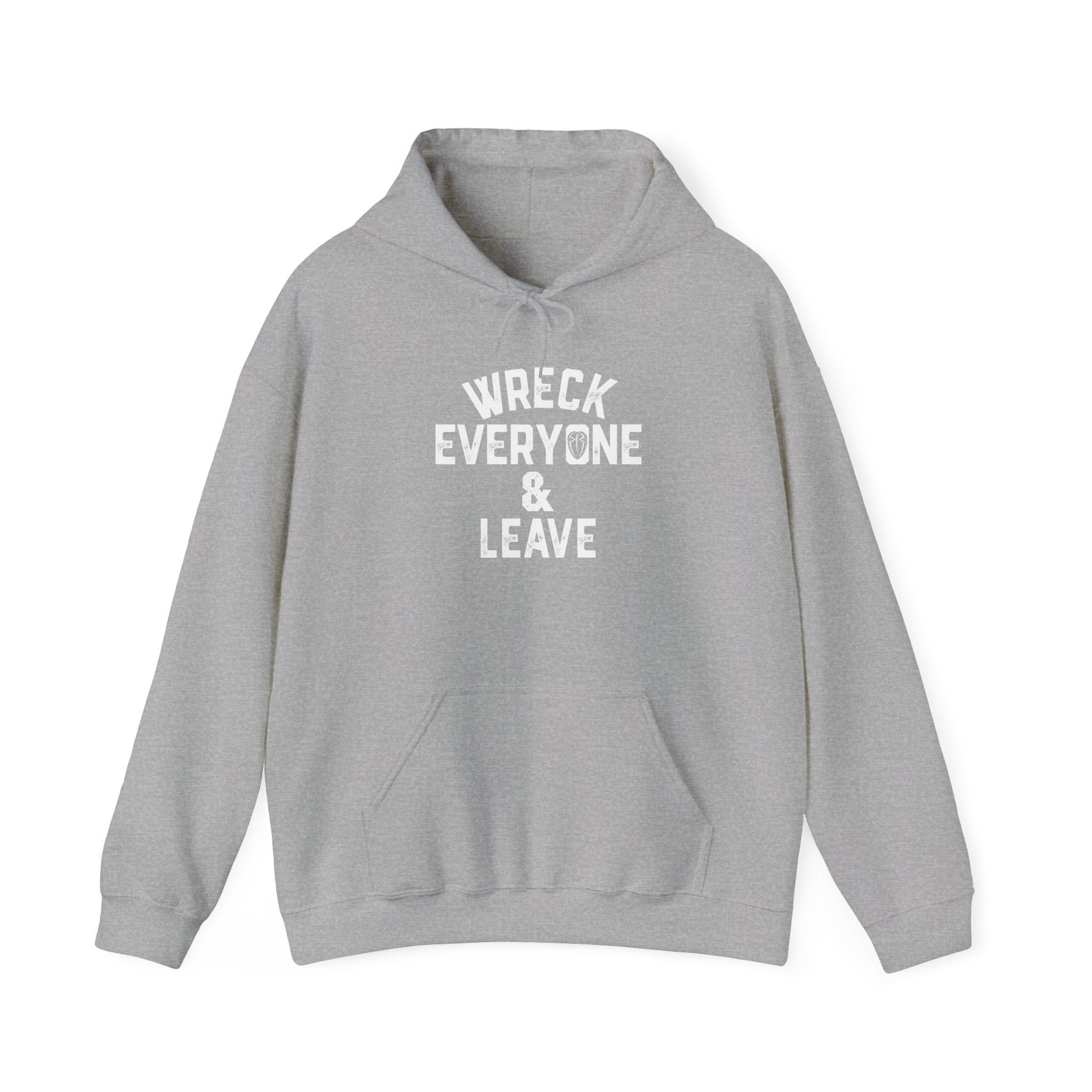 Wreck Everyone and Leave Royal Reigns Hoodies, Pro Wrestling Apparel, Heavy Blend Hoodie, Sports Fan Gift, Graphic Pullover