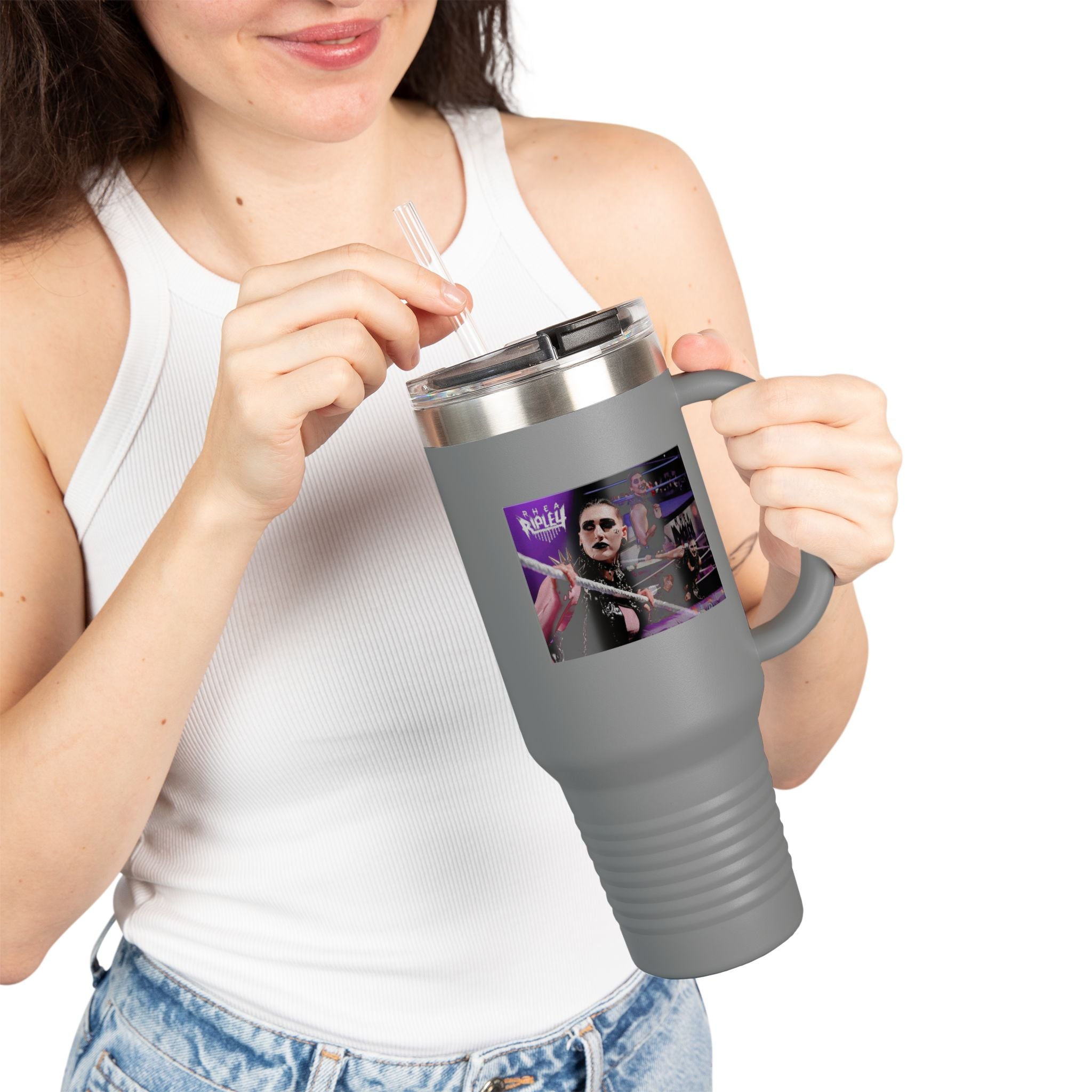Best of Rhea Ripley, Insulated Travel Mug, Gift for Her Gift for Him - 40oz, Gift for Her, Gift for Him
