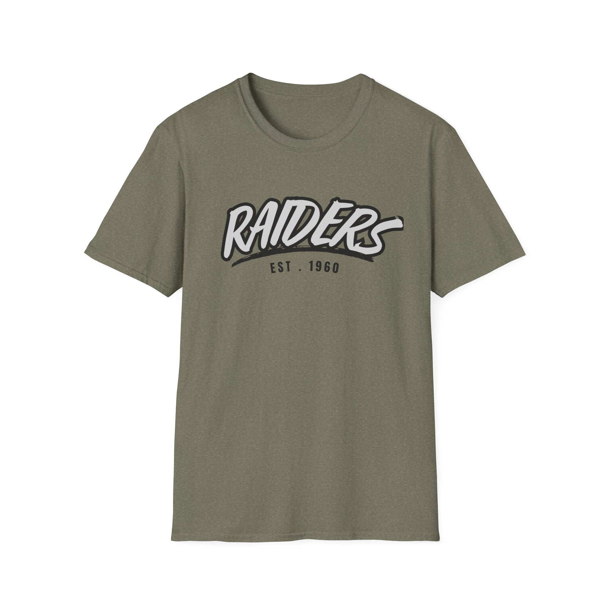 Football Shirt Unisex Softstyle T-Shirt, Football Fan Tee, Team Raiders Football Gift, Sports Fan Apparel, Game Day Shirt