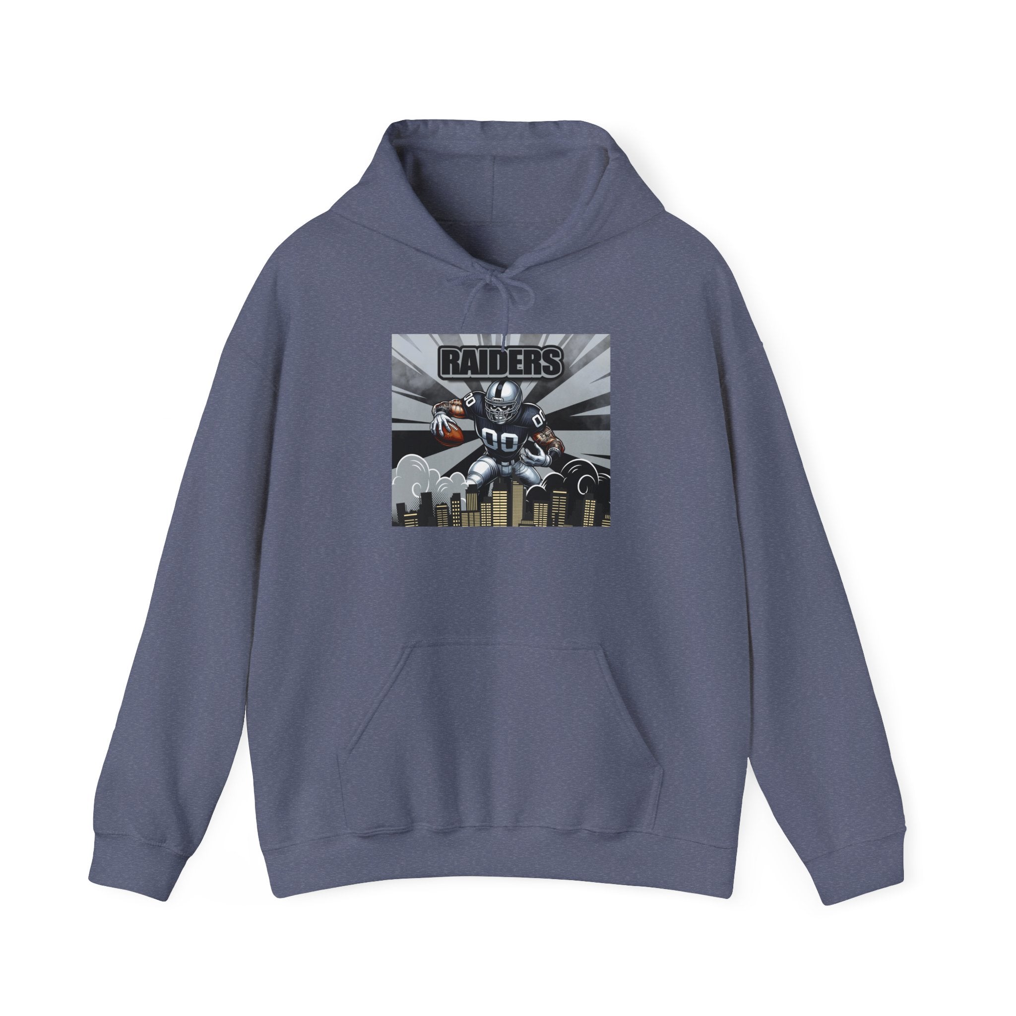 City Warrior Raiders Hoodie, Skyline Power Edition, Touchdown Raiders Hoodie, Unisex Hoodies, Raiders Football Fan Hoodie