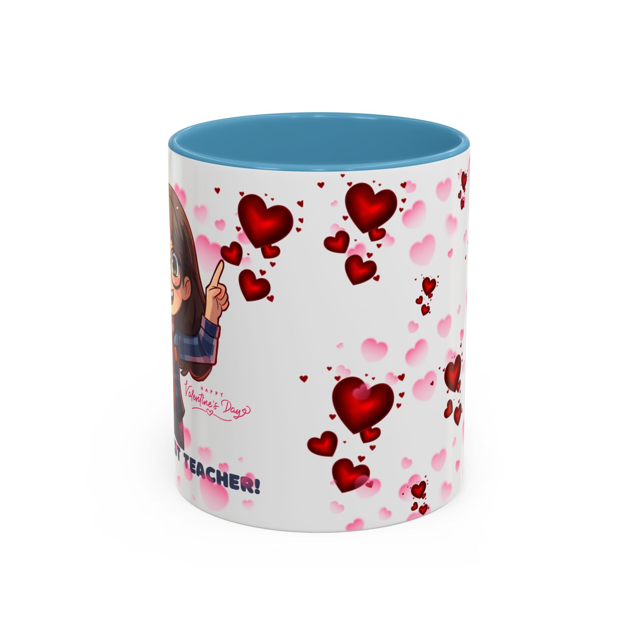 Teachers Gift Valentine's Design, Holiday Drinkware, Valentines, Christmas Birthday Gifts for Teachers, Coffee Mug for Teacher Valentines Day,