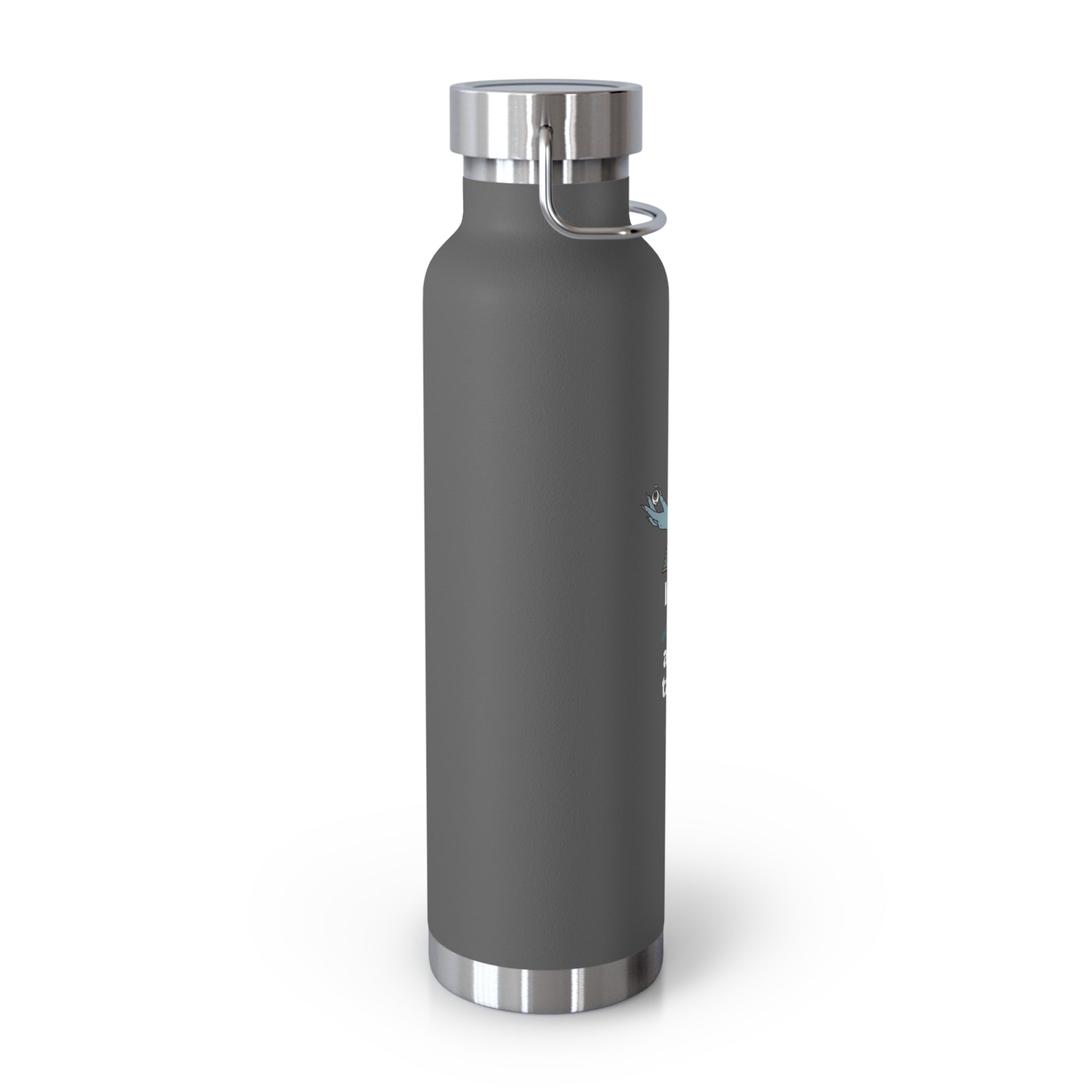 "If You Look at Me Take A Sip" Copper Water Bottle, Inspirational Quote, Gift Tumbler, 22oz, Motivational Drinkware, Stainless Steel Thermos