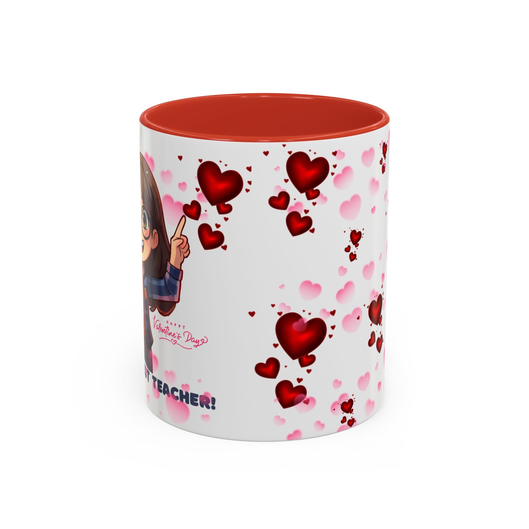 Teachers Gift Valentine's Design, Holiday Drinkware, Valentines, Christmas Birthday Gifts for Teachers, Coffee Mug for Teacher Valentines Day,