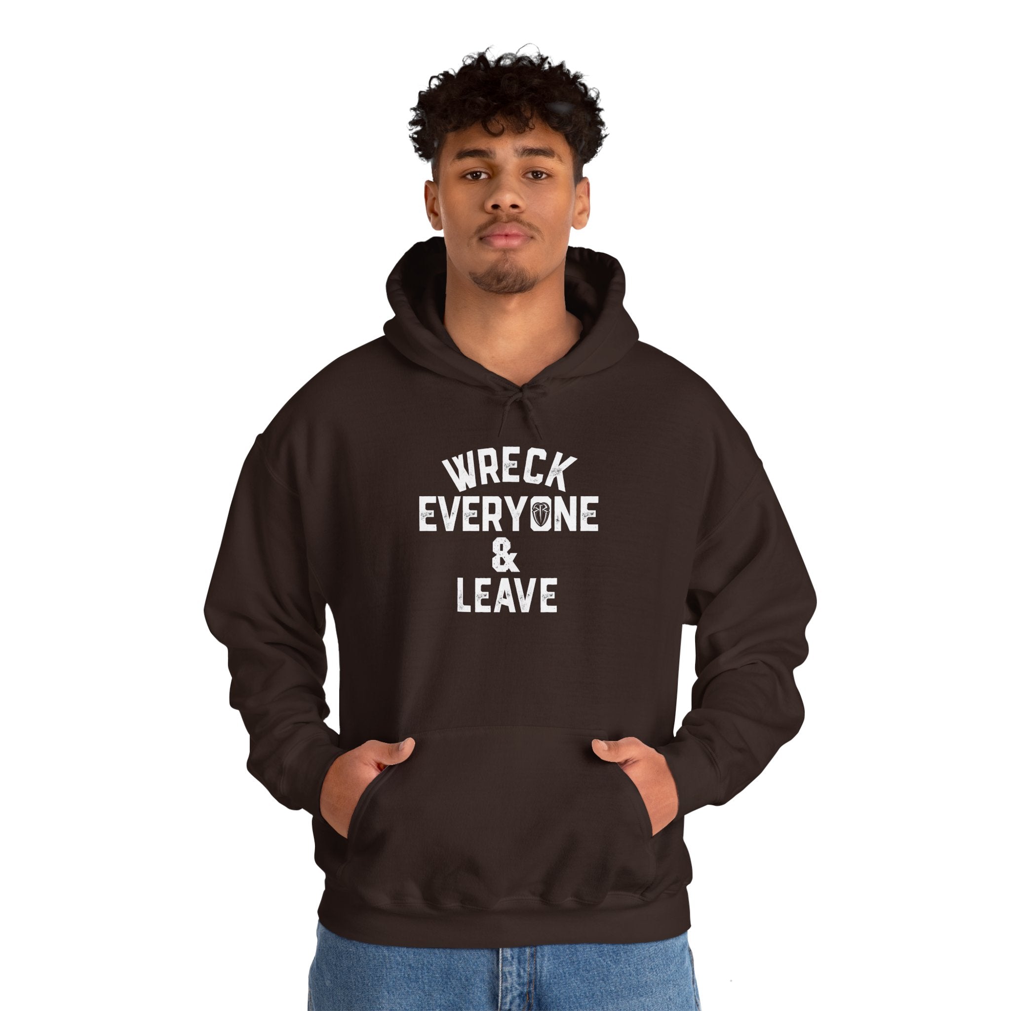 Wreck Everyone and Leave Royal Reigns Hoodies, Pro Wrestling Apparel, Heavy Blend Hoodie, Sports Fan Gift, Graphic Pullover