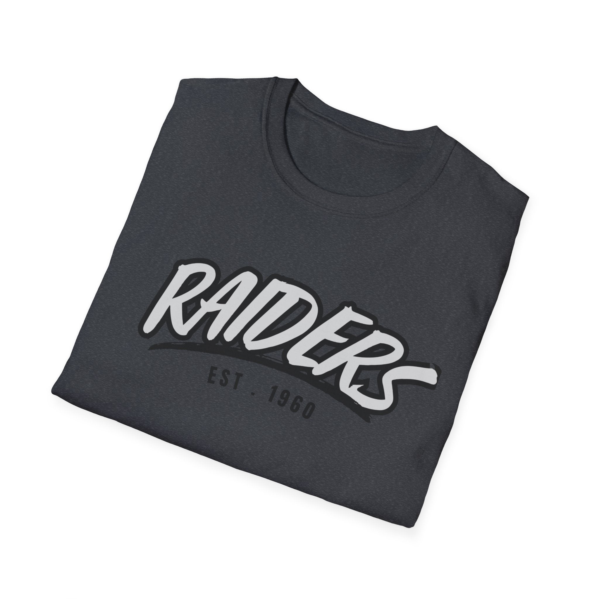 Football Shirt Unisex Softstyle T-Shirt, Football Fan Tee, Team Raiders Football Gift, Sports Fan Apparel, Game Day Shirt