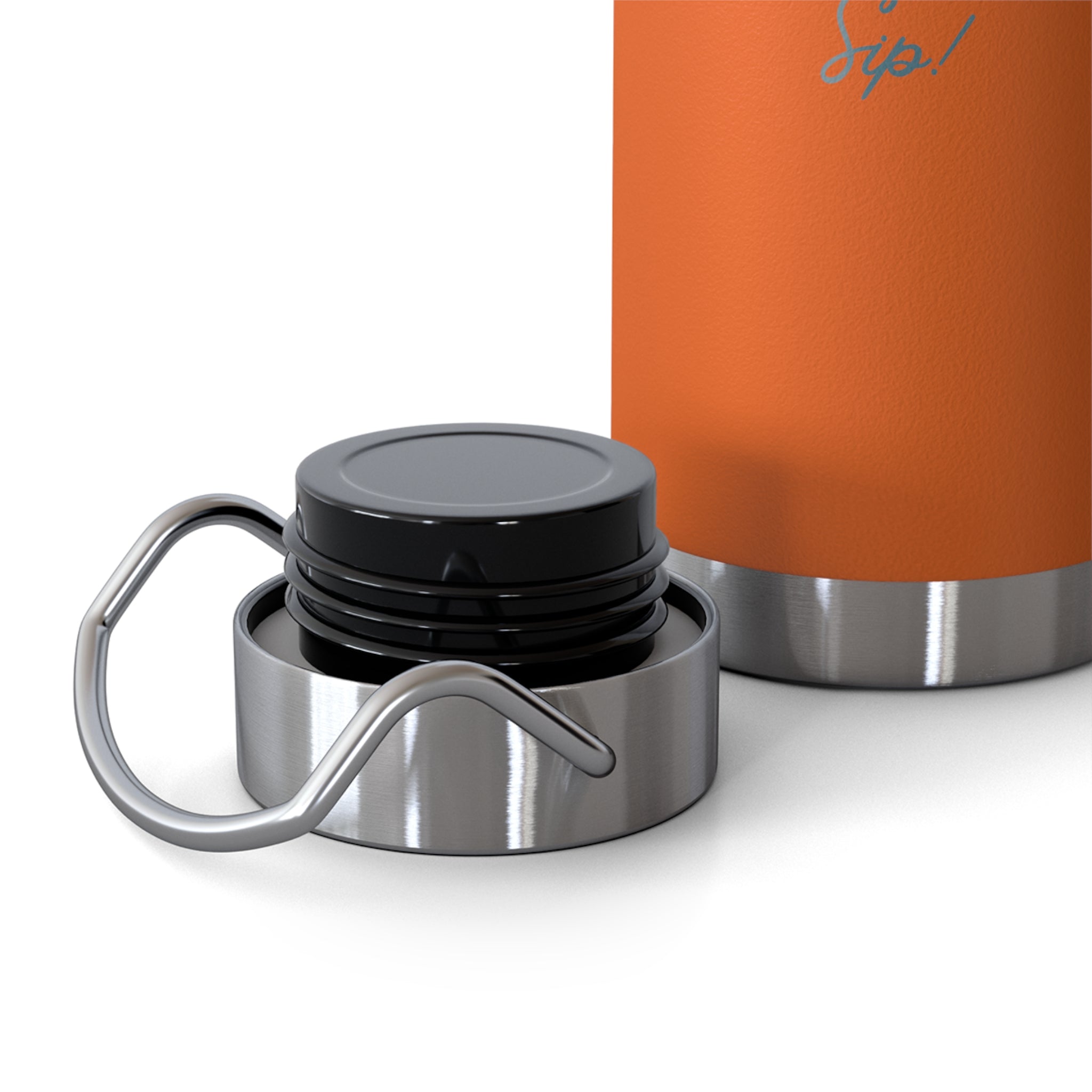 "If You Look at Me Take A Sip" Copper Water Bottle, Inspirational Quote, Gift Tumbler, 22oz, Motivational Drinkware, Stainless Steel Thermos