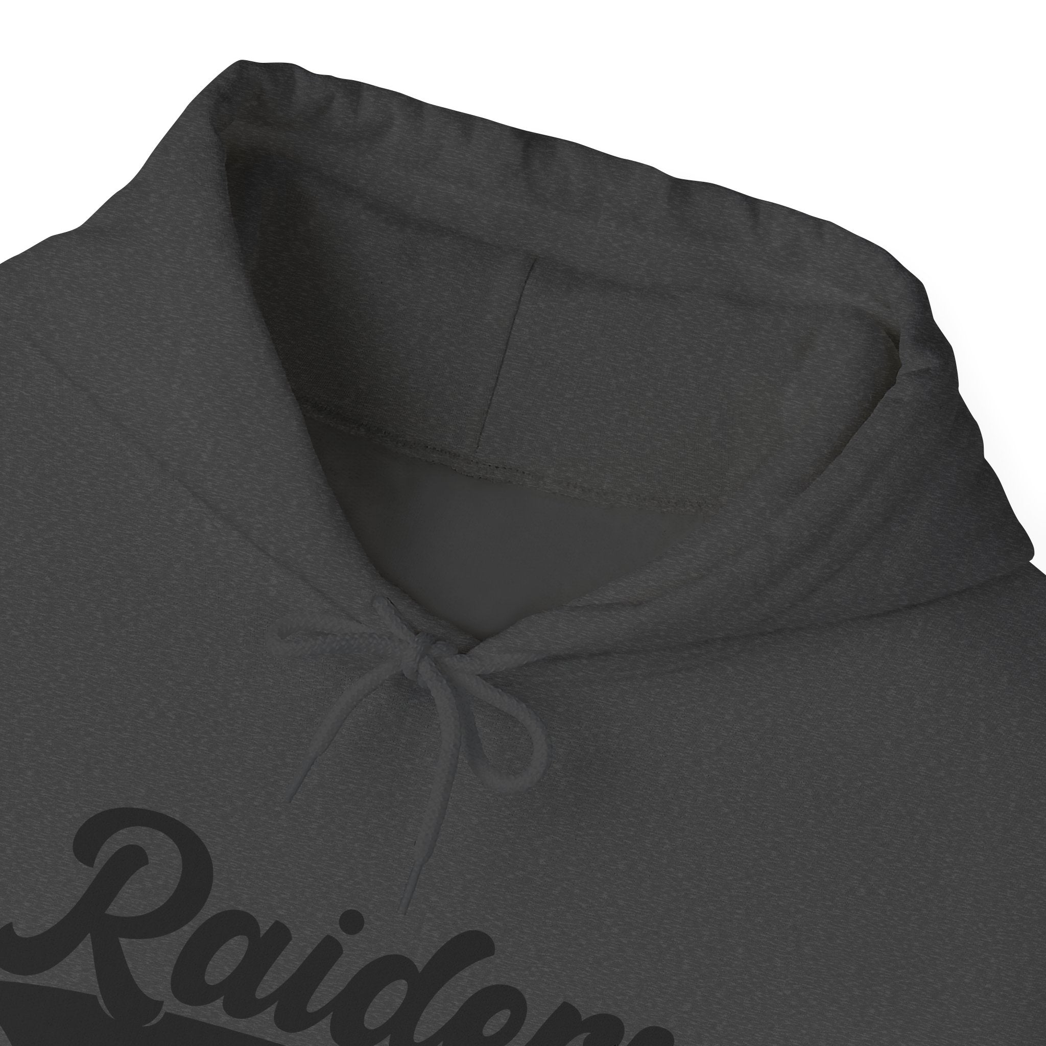 Pure Black Raiders Hoodie - Legendary Fanwear, Football Raiders Hoodie, Bold and Dominant, Ultimate Game-Day Gear, Football
