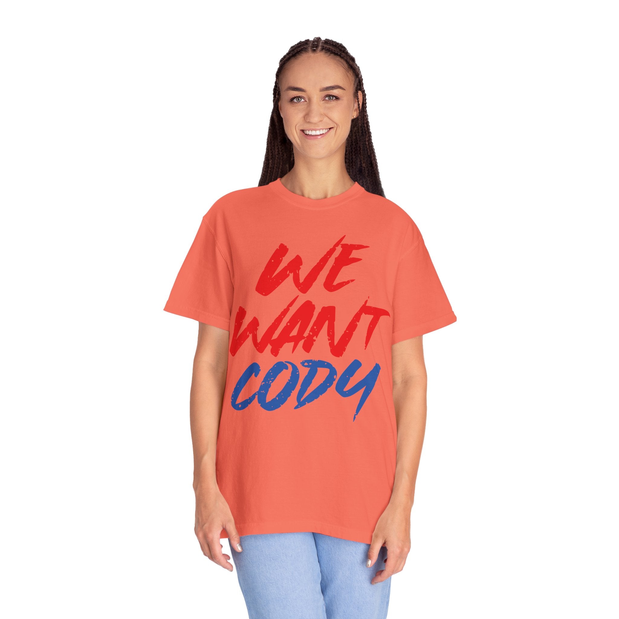 We Want Cody Graphic Design Cody Rhodes Fan Shirt, Sports Fan T-shirt, Unisex Shirt, Gift for Her-Him, Casual Outwear Shirt
