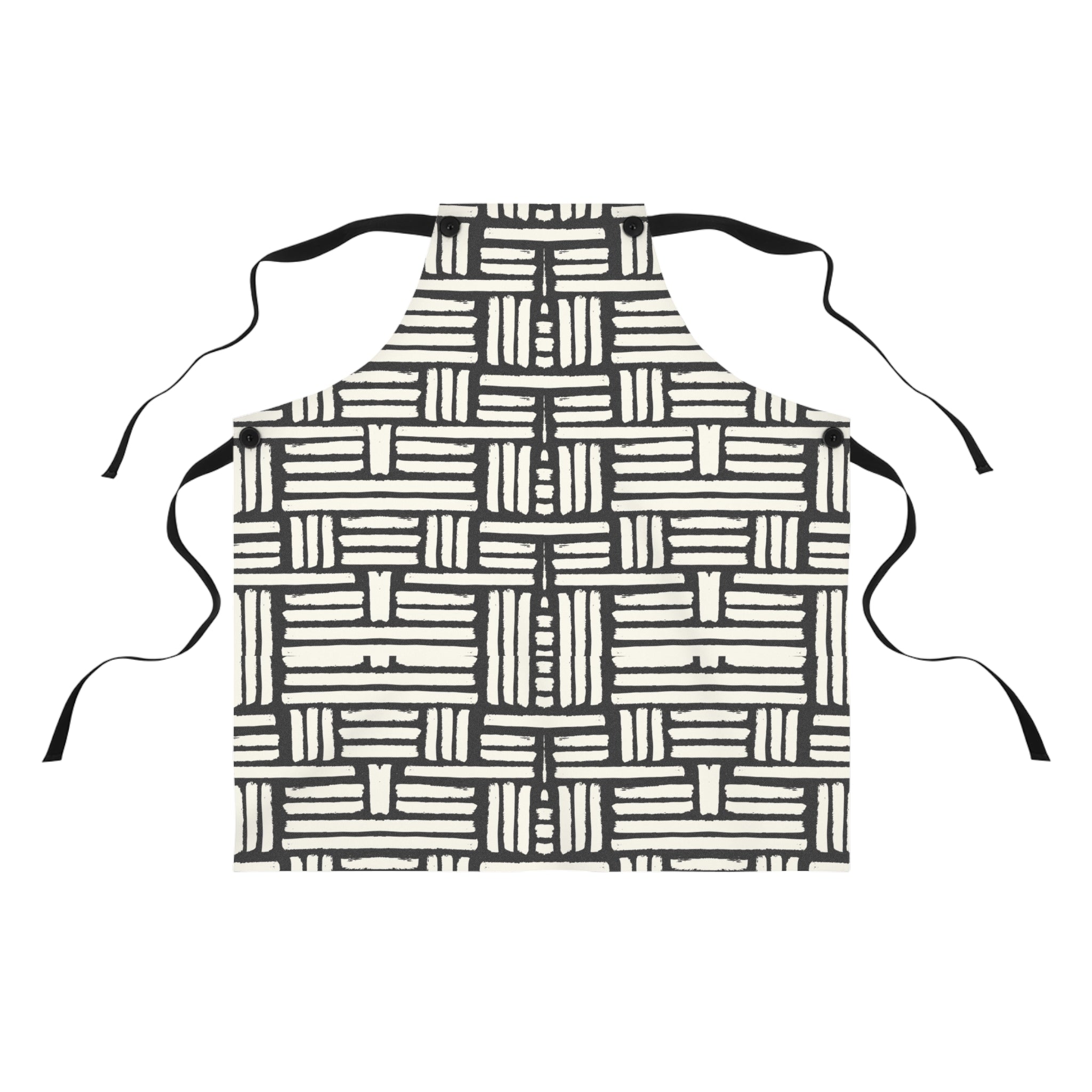 Striped Black and White, Unisex Apron, Apron for Her, Apron for Him, Food Lover, Kitchen Accessories