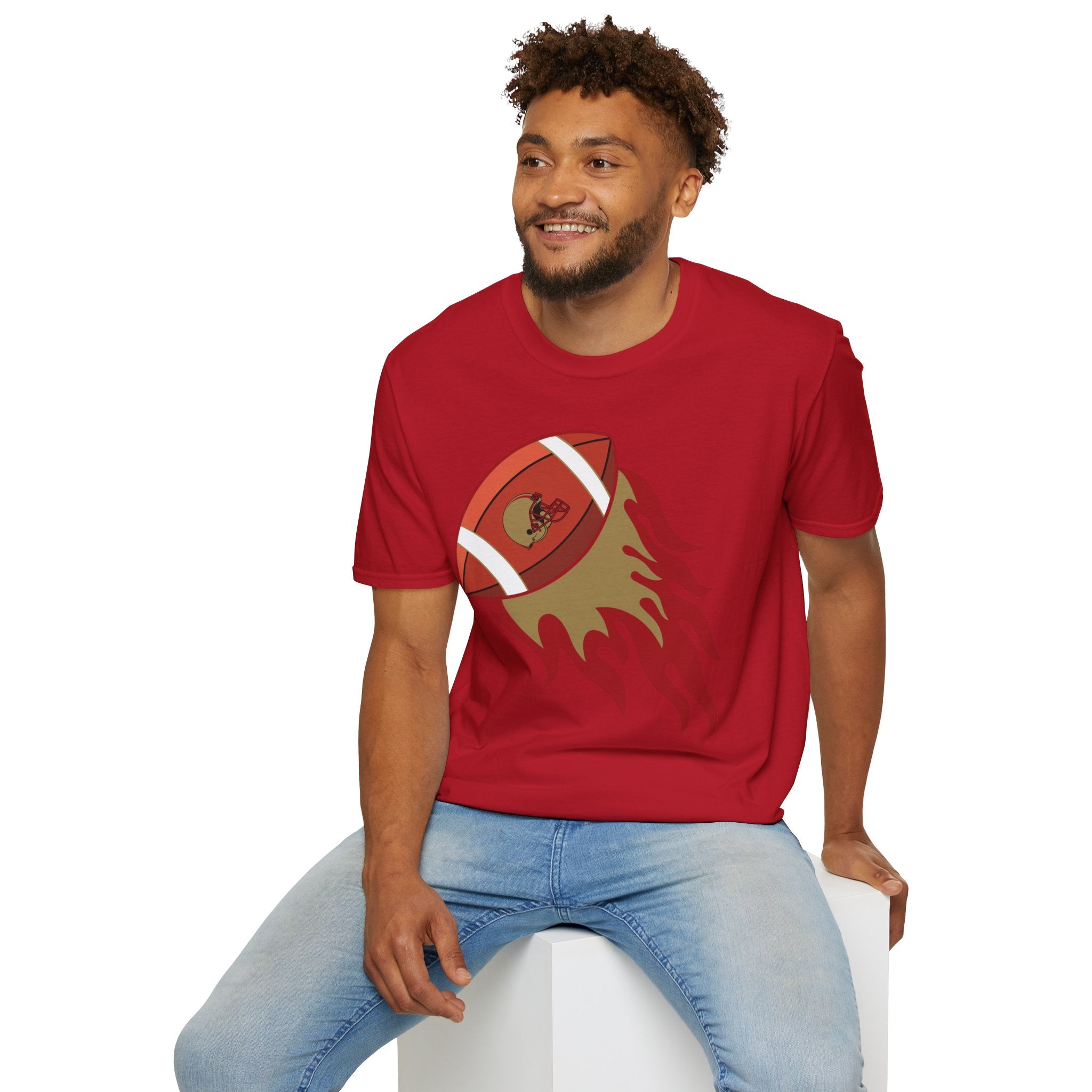 SF Football on Flare , San Francisco Shirt, Unique Fan Apparel, Football Team Game Day Shirt, Sporty Men's Women's Clothing