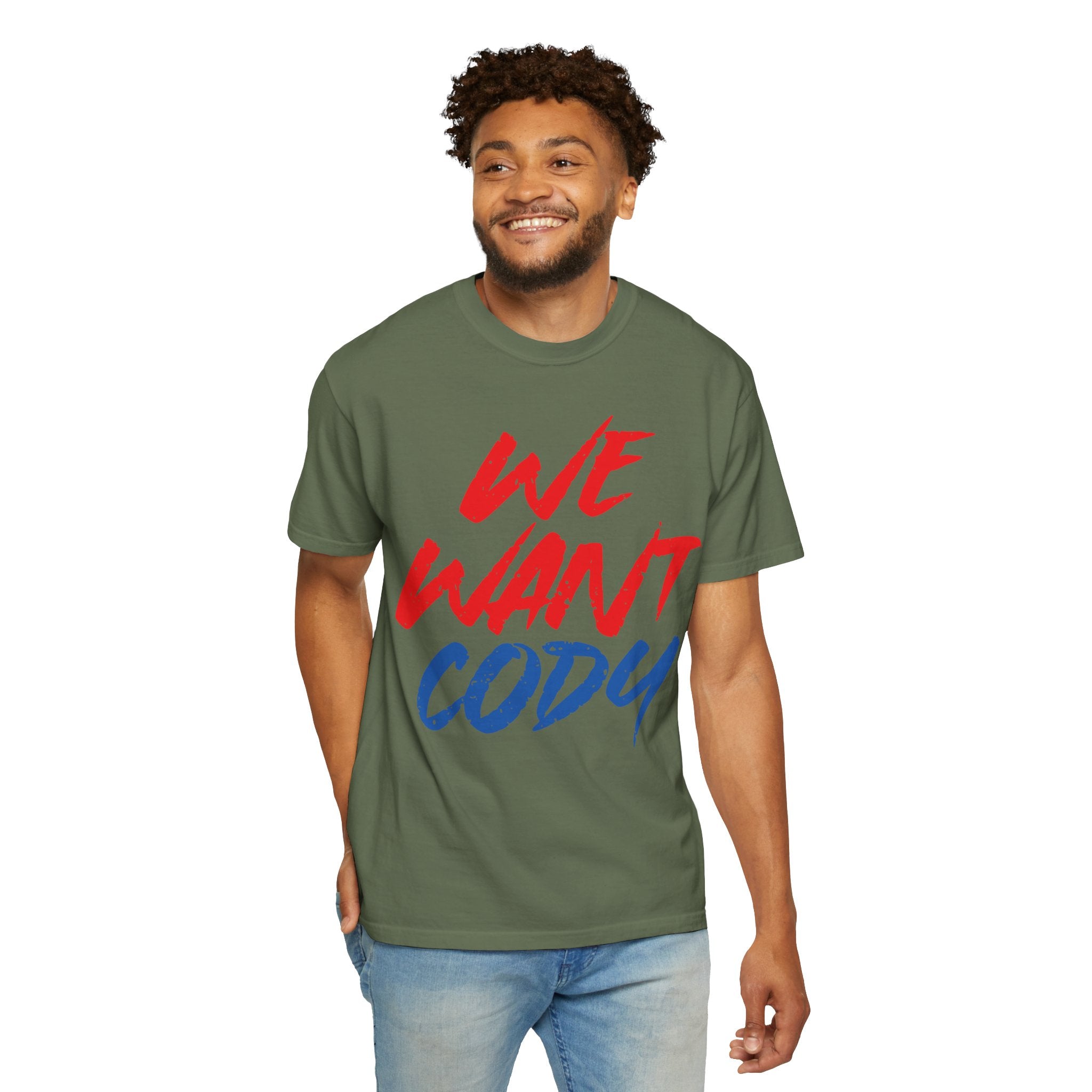 We Want Cody Graphic Design Cody Rhodes Fan Shirt, Sports Fan T-shirt, Unisex Shirt, Gift for Her-Him, Casual Outwear Shirt