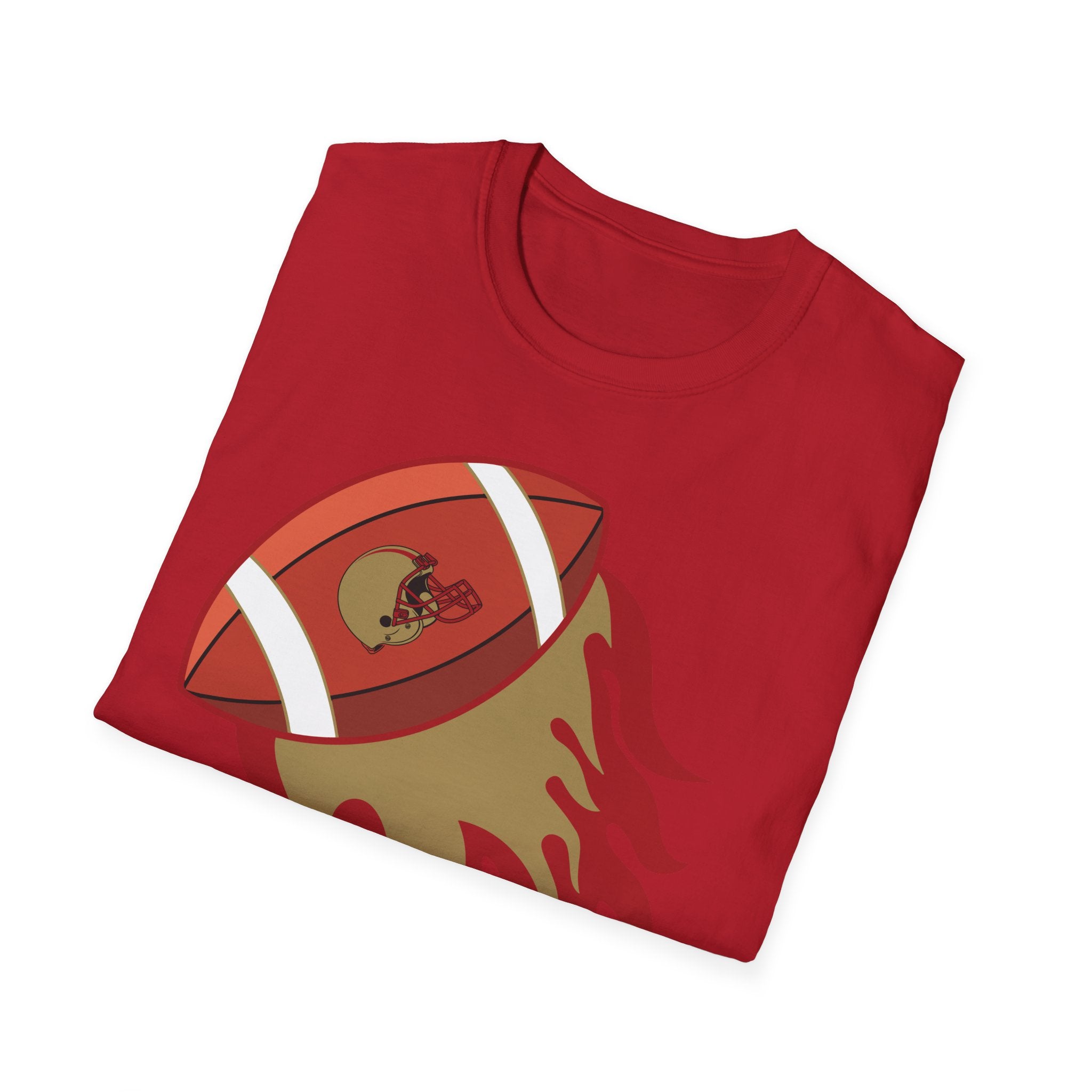 SF Football on Flare , San Francisco Shirt, Unique Fan Apparel, Football Team Game Day Shirt, Sporty Men's Women's Clothing