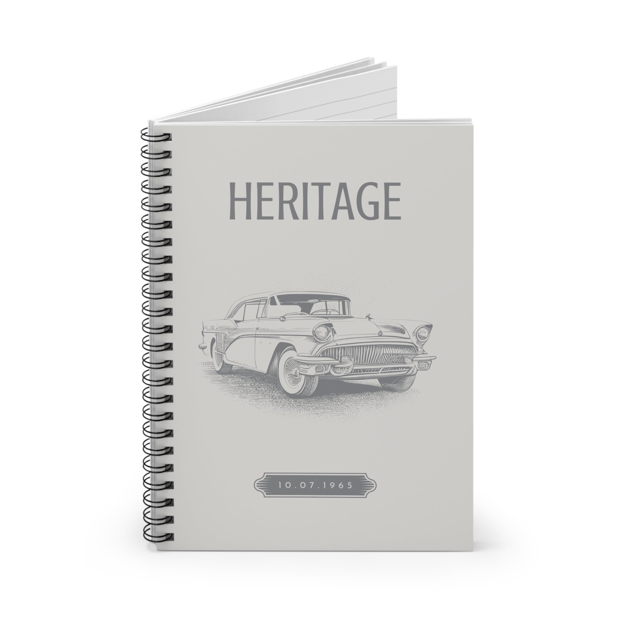 Grey Black 90s Aesthetic Trending Notebook, Spiral Notebook - Ruled Line, Notebook, Office Supplies, School Supplies