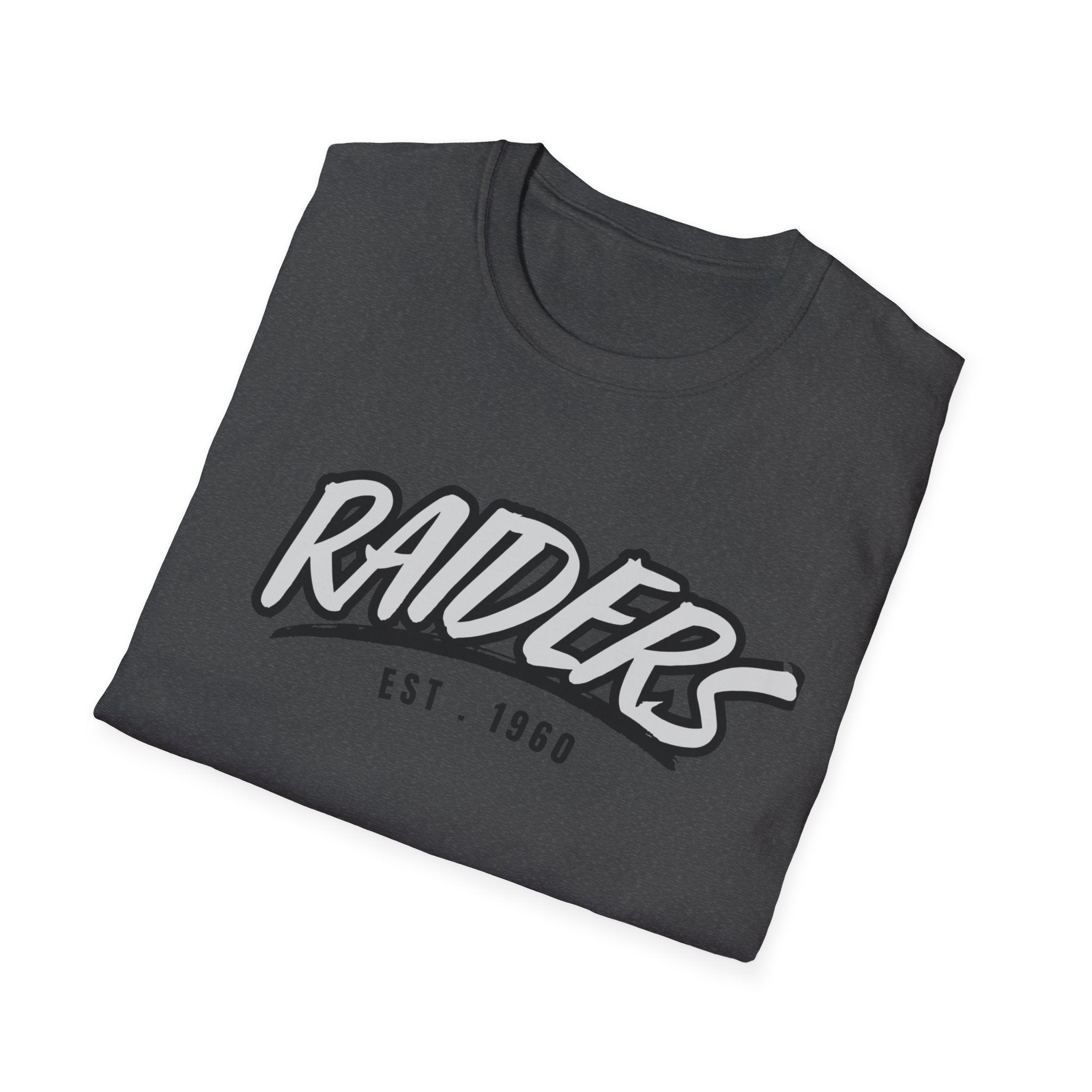 Football Shirt Unisex Softstyle T-Shirt, Football Fan Tee, Team Raiders Football Gift, Sports Fan Apparel, Game Day Shirt