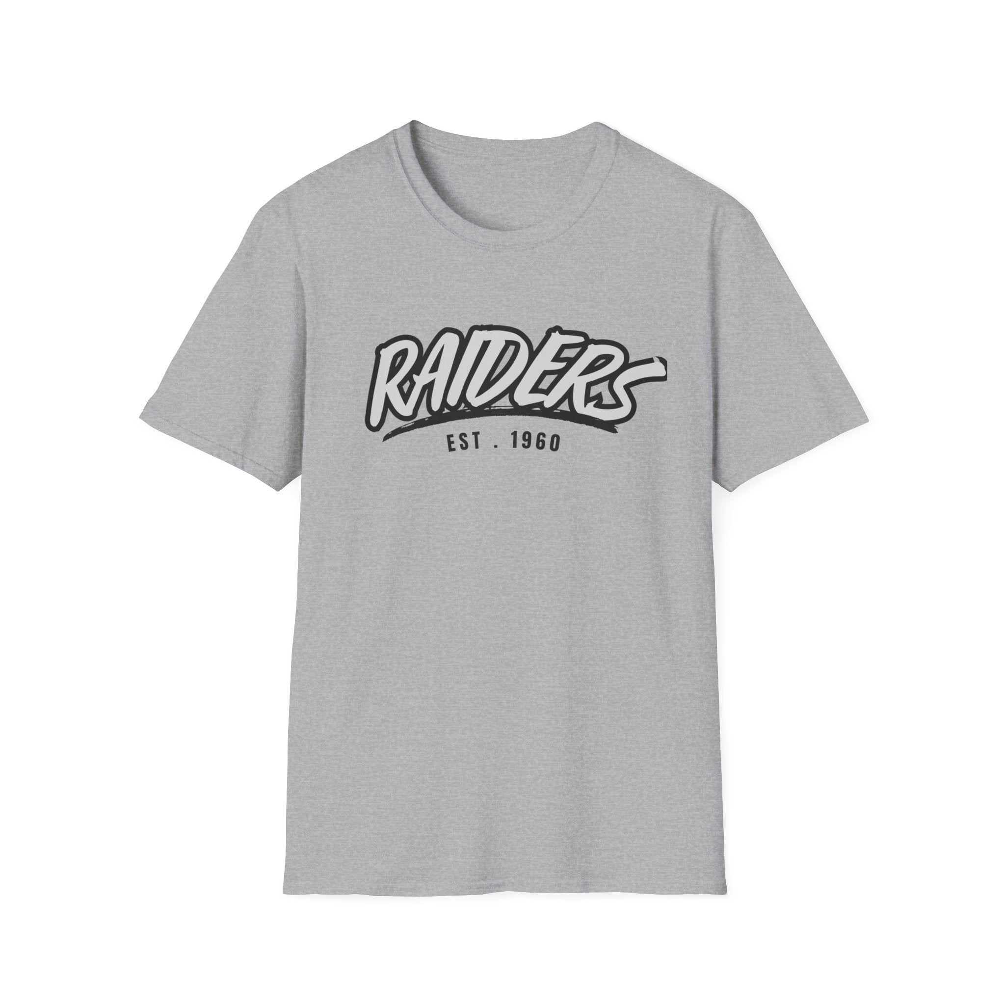 Football Shirt Unisex Softstyle T-Shirt, Football Fan Tee, Team Raiders Football Gift, Sports Fan Apparel, Game Day Shirt