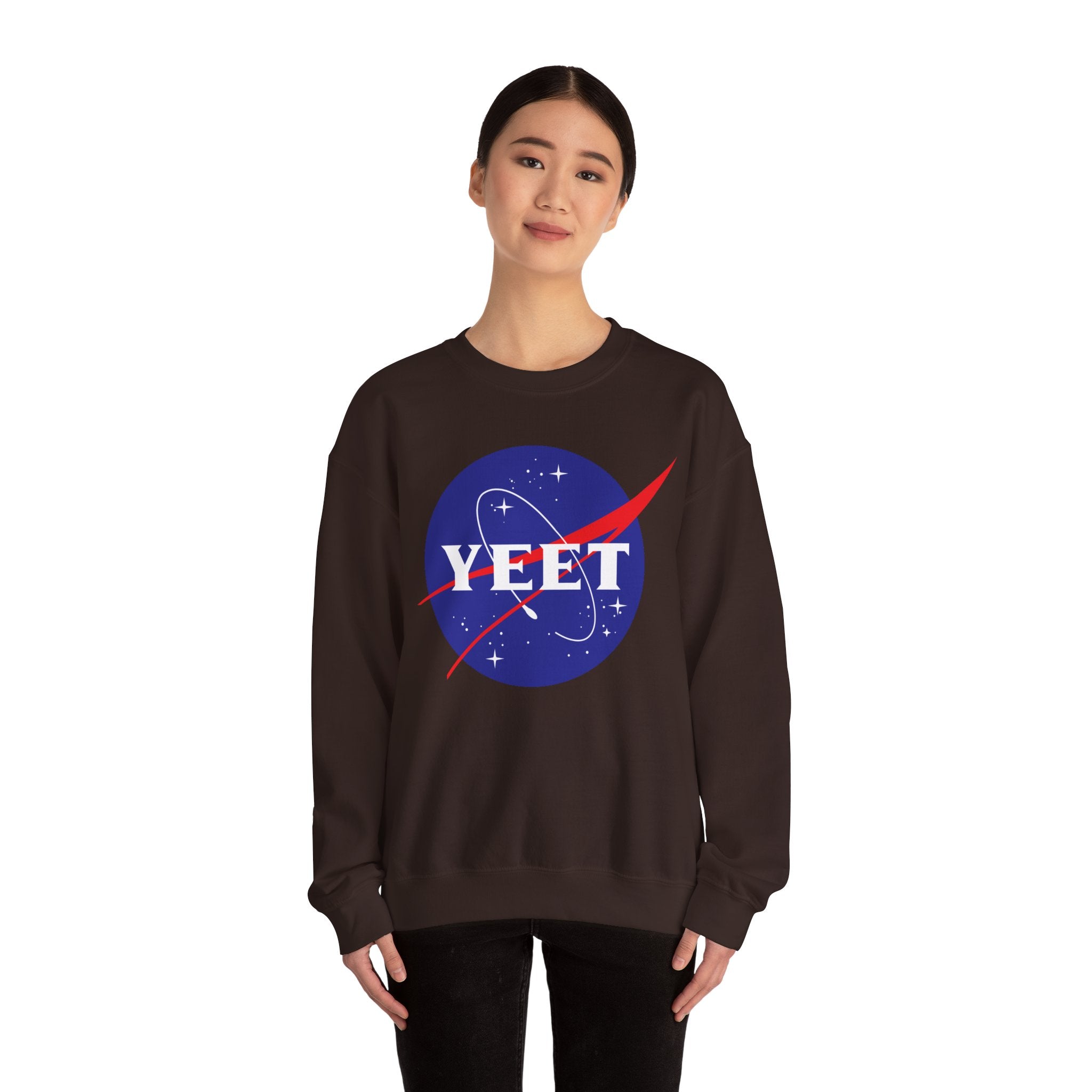 Yeet Nasa Sweatshirt Design, Sports Sweatshirt, Wrestling Fan Unisex Sweatshirt - Gift for Him or Her, Casual Outwear, Heavy Blend Crewneck Sweatshirt