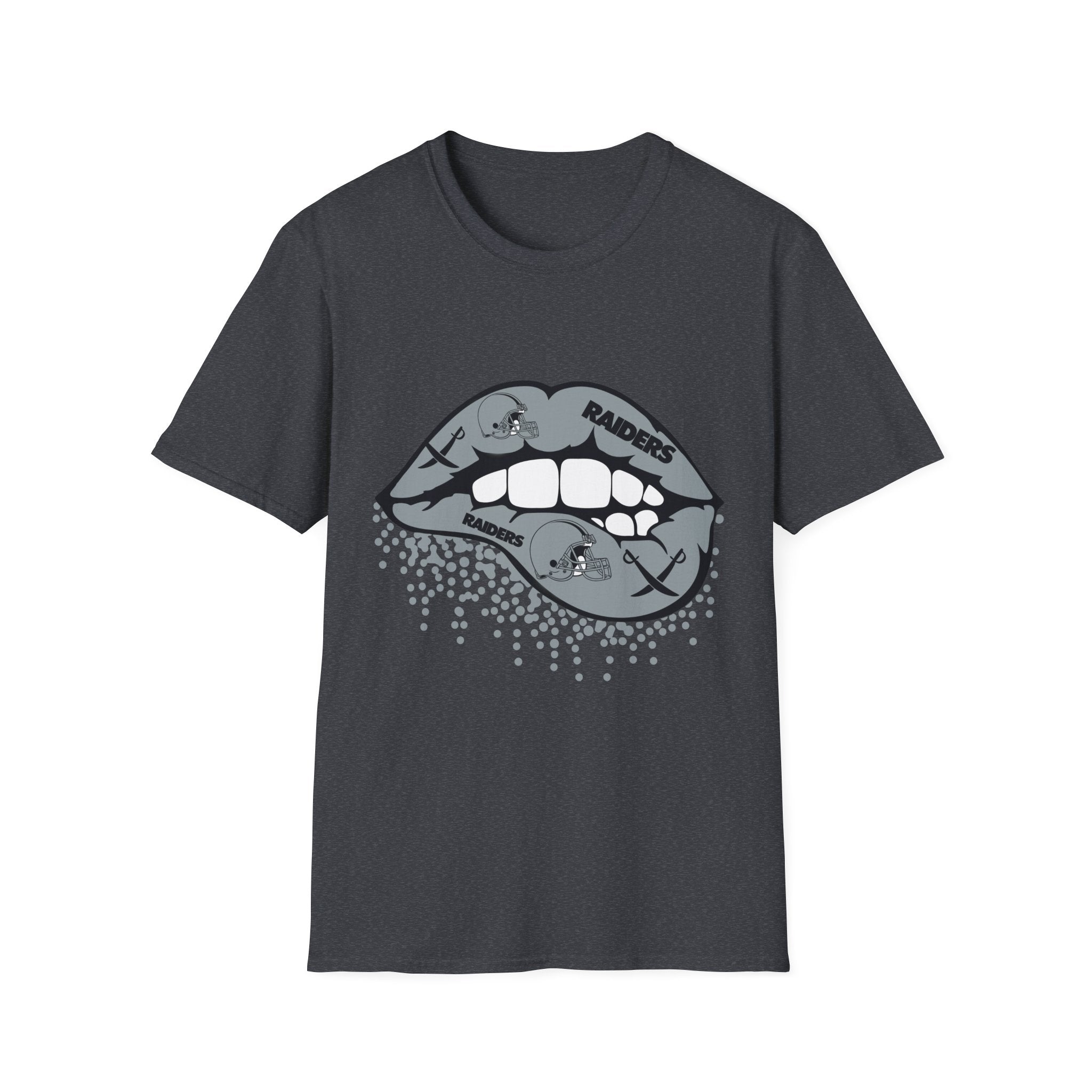 Lip Bite Raiders Unisex T-Shirt -Vintage Inspired Tee, Classic Shirt, Football Fan Shirt, Team Sports Top, Soft Cotton Jersey