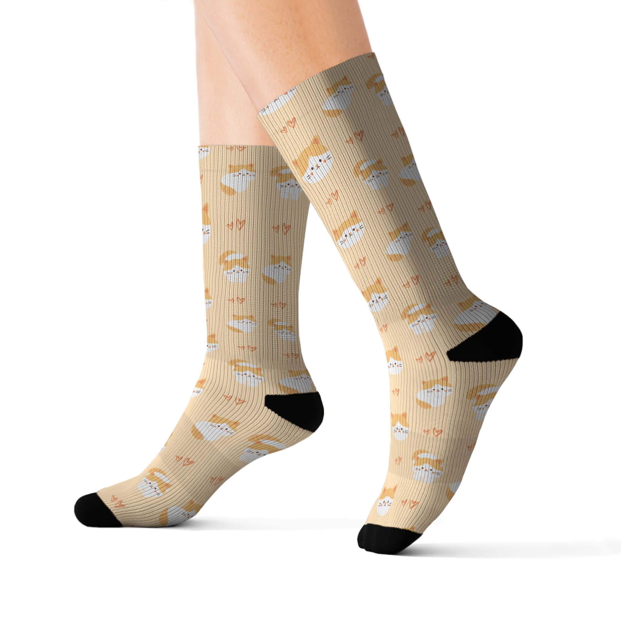 Cat, Cute Patterned Socks Warm Crew Socks Socks for everyday wear
