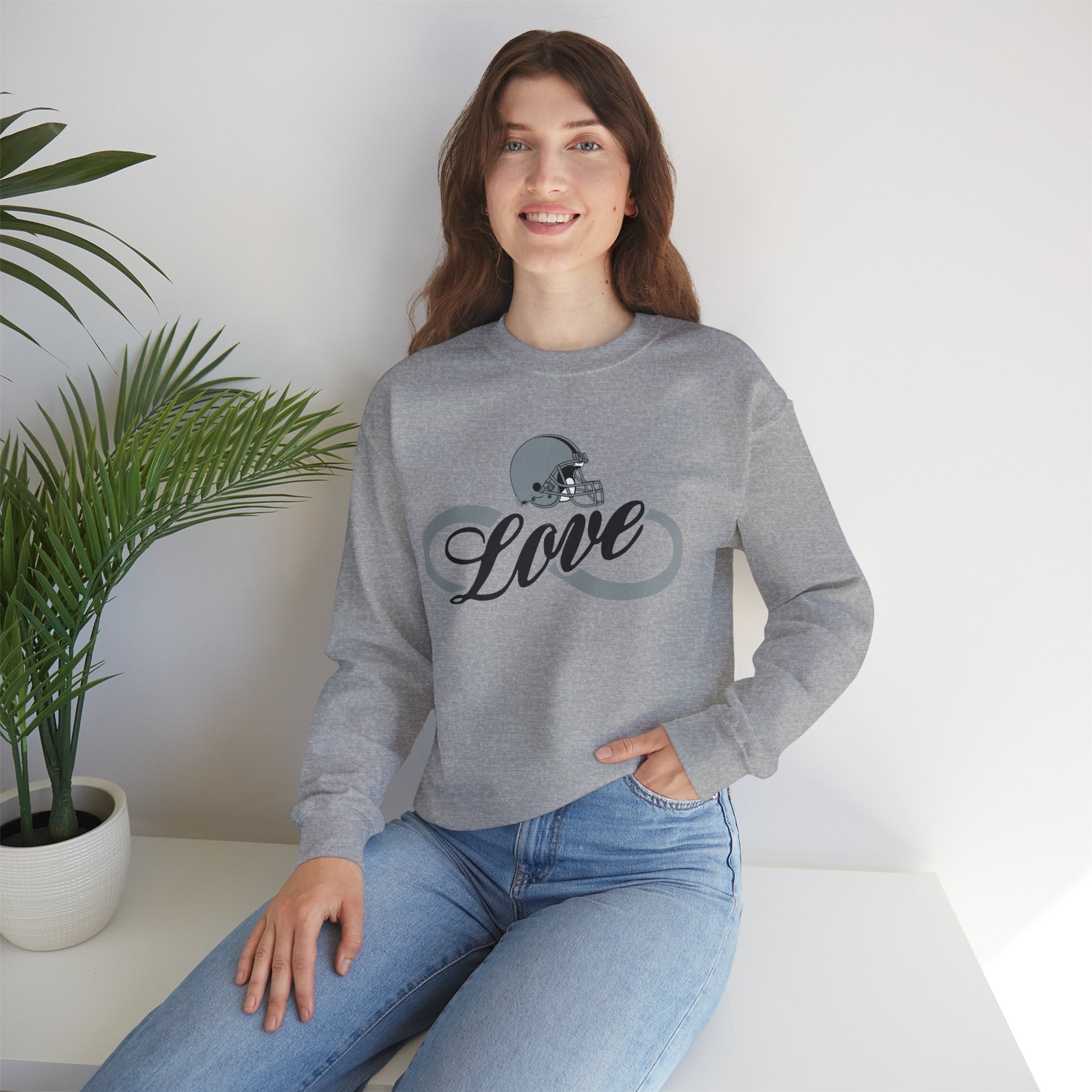 Love for Raiders Football Fan Sweatshirt, Unisex Sweatshirt, Football Fan Sweatshirt, Casual Sweatshirt, Summer Fit Sweatshirt