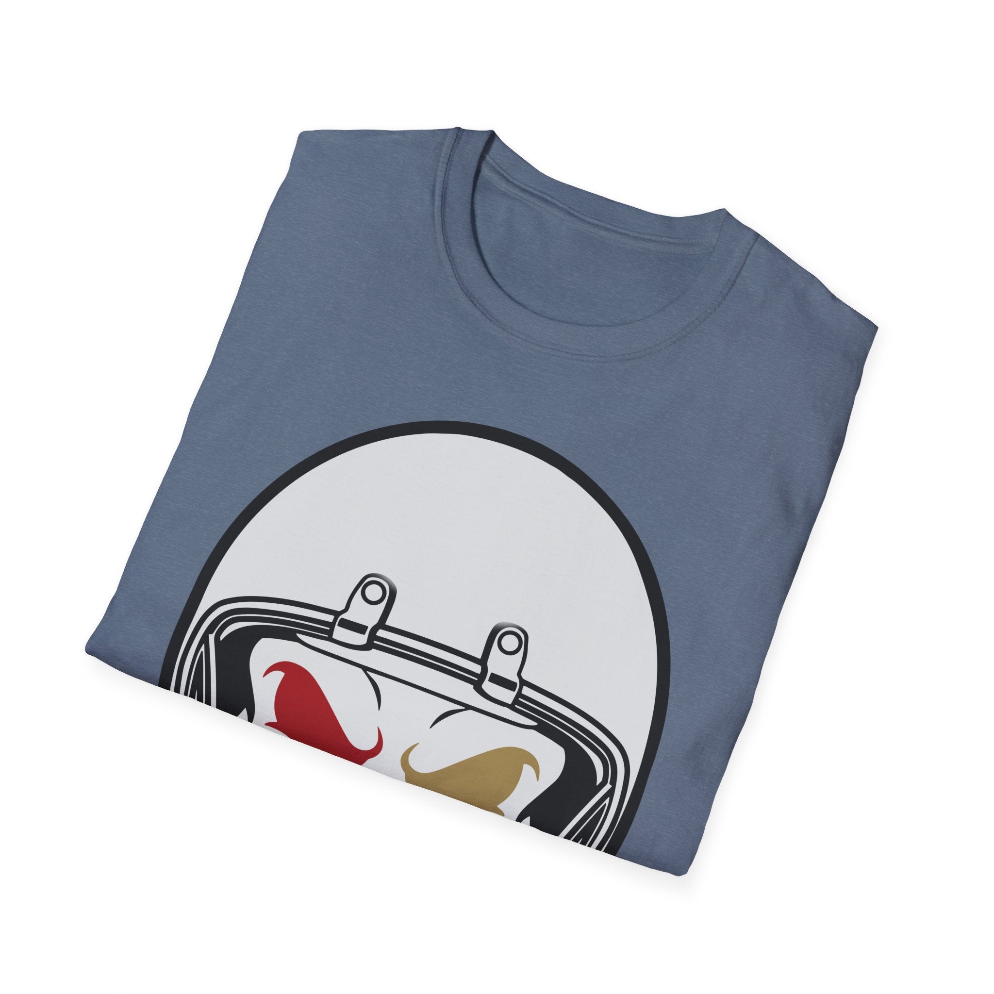SF Football Skull Helmet T-Shirt - Unique Fan Apparel, Football Team Tee, Game Day Shirt, Sporty Top, Men's Women's Clothing