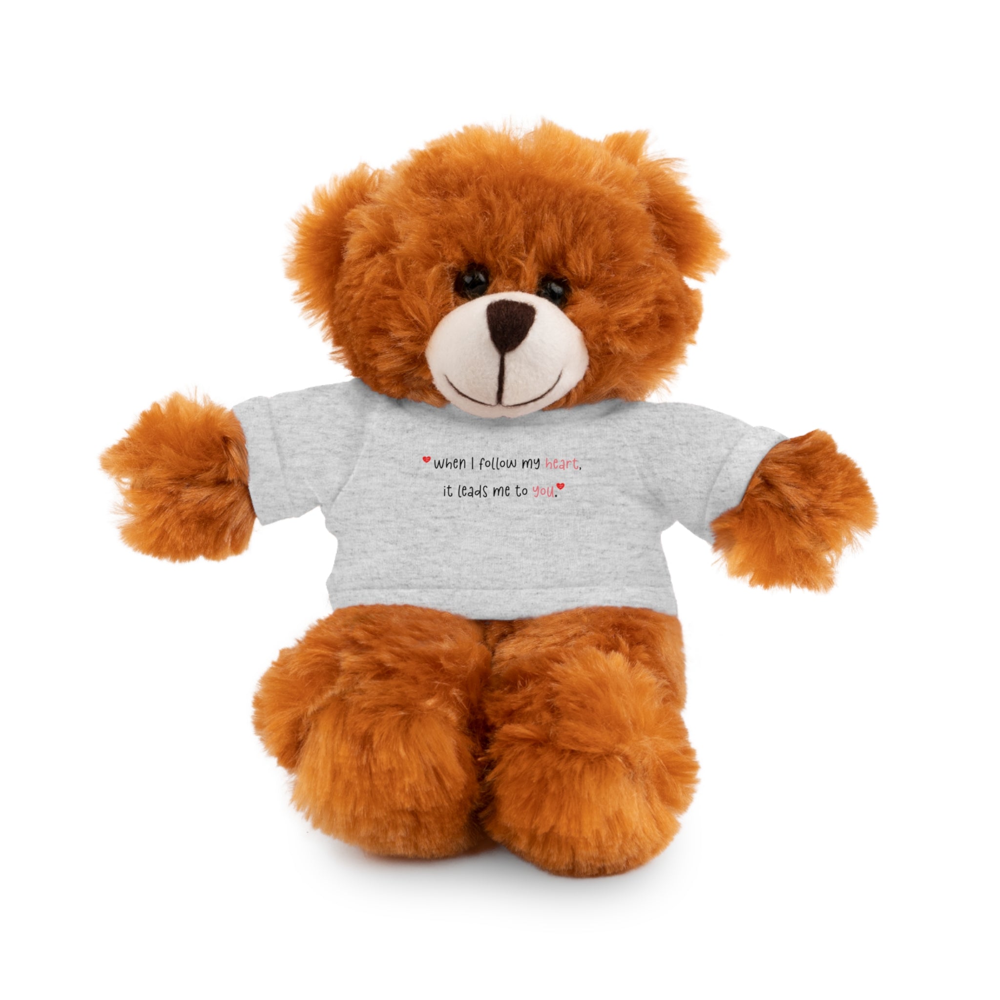 Panda Plushies, I Love You, Stuffed Animals Shirt Printed, Suitable for Soft Valentine's Day Gift Plush Bear Toy