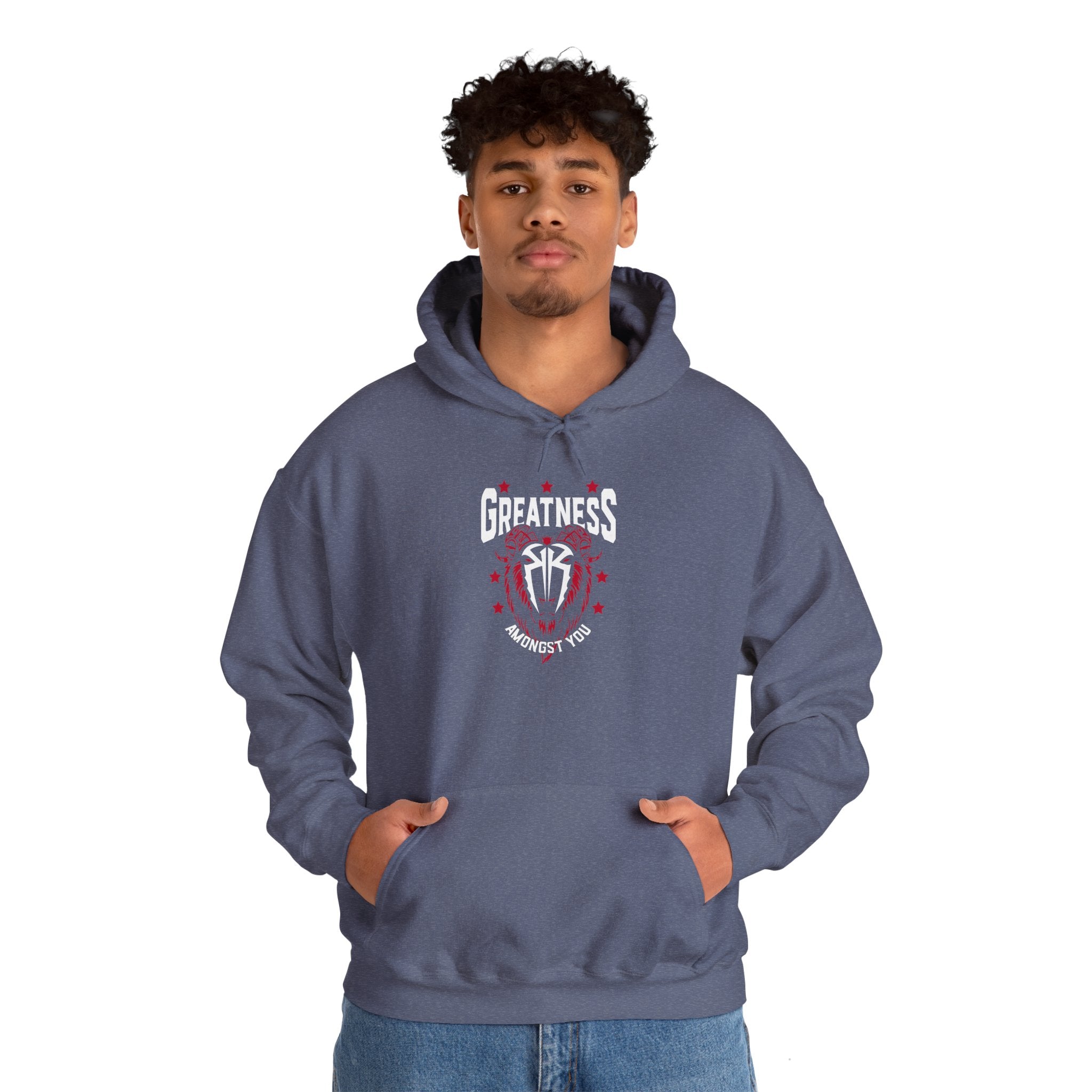 Greatness Amongst You, Royal Reigns Hoodies, Pro Wrestling Apparel, Heavy Blend Hoodie, Sports Fan Gift, Graphic Pullover