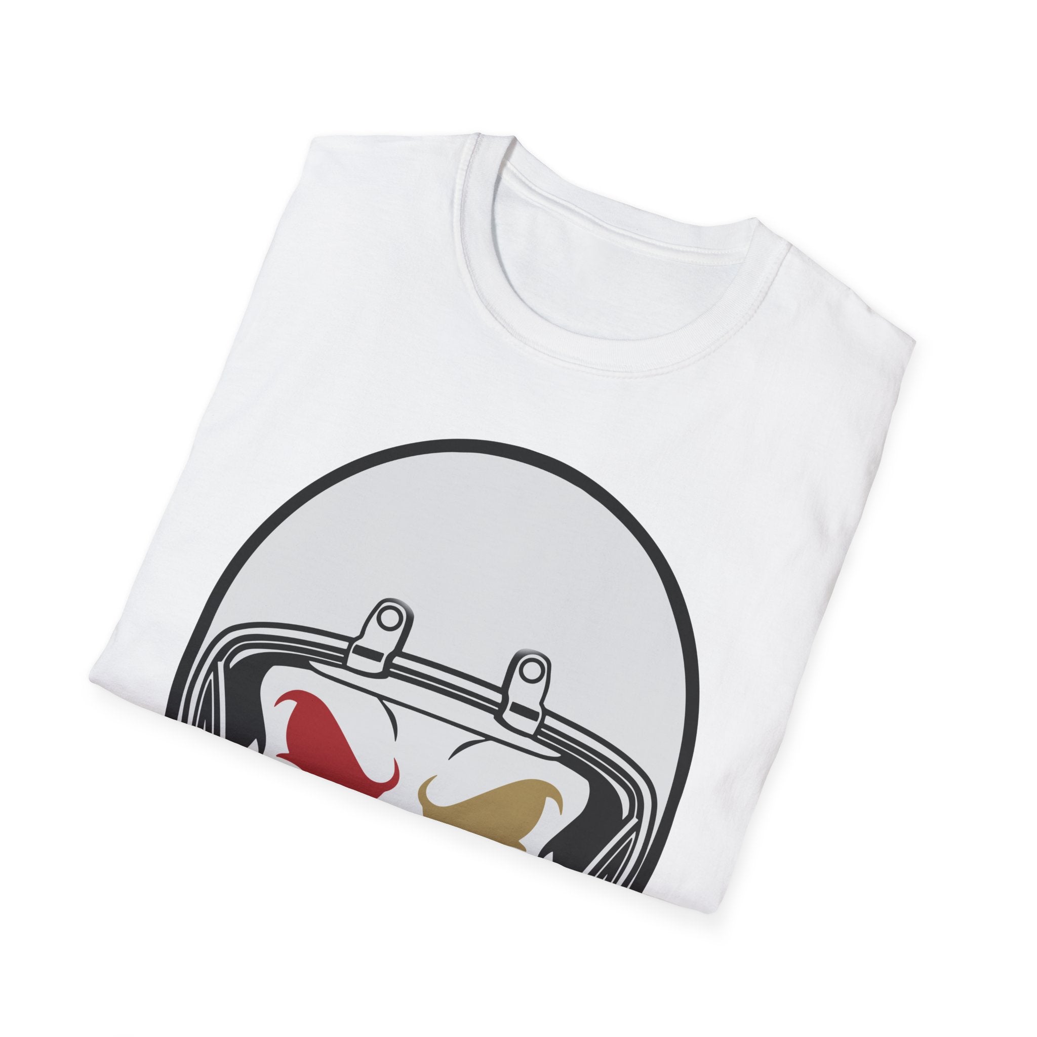 SF Football Skull Helmet T-Shirt - Unique Fan Apparel, Football Team Tee, Game Day Shirt, Sporty Top, Men's Women's Clothing