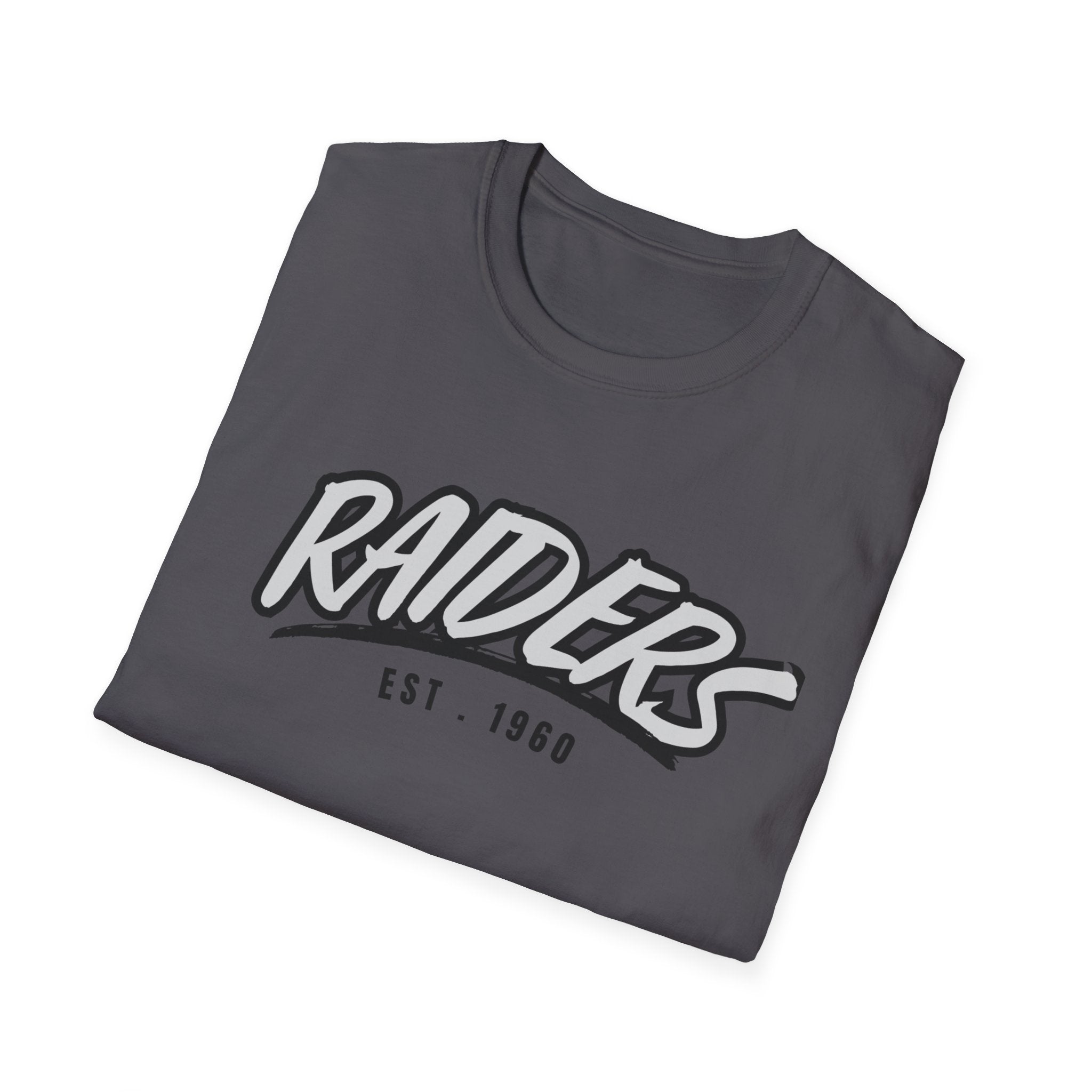 Football Shirt Unisex Softstyle T-Shirt, Football Fan Tee, Team Raiders Football Gift, Sports Fan Apparel, Game Day Shirt