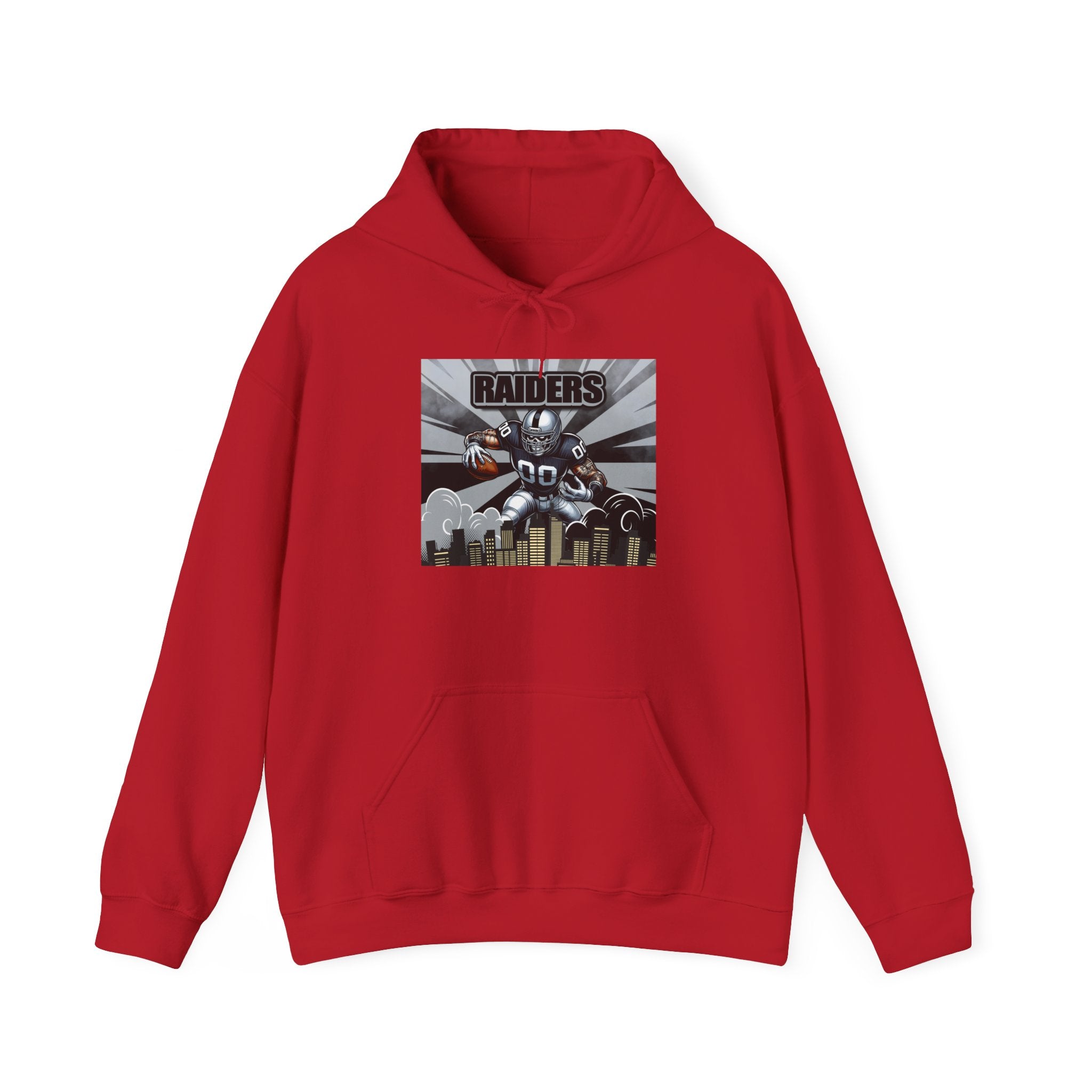 City Warrior Raiders Hoodie, Skyline Power Edition, Touchdown Raiders Hoodie, Unisex Hoodies, Raiders Football Fan Hoodie