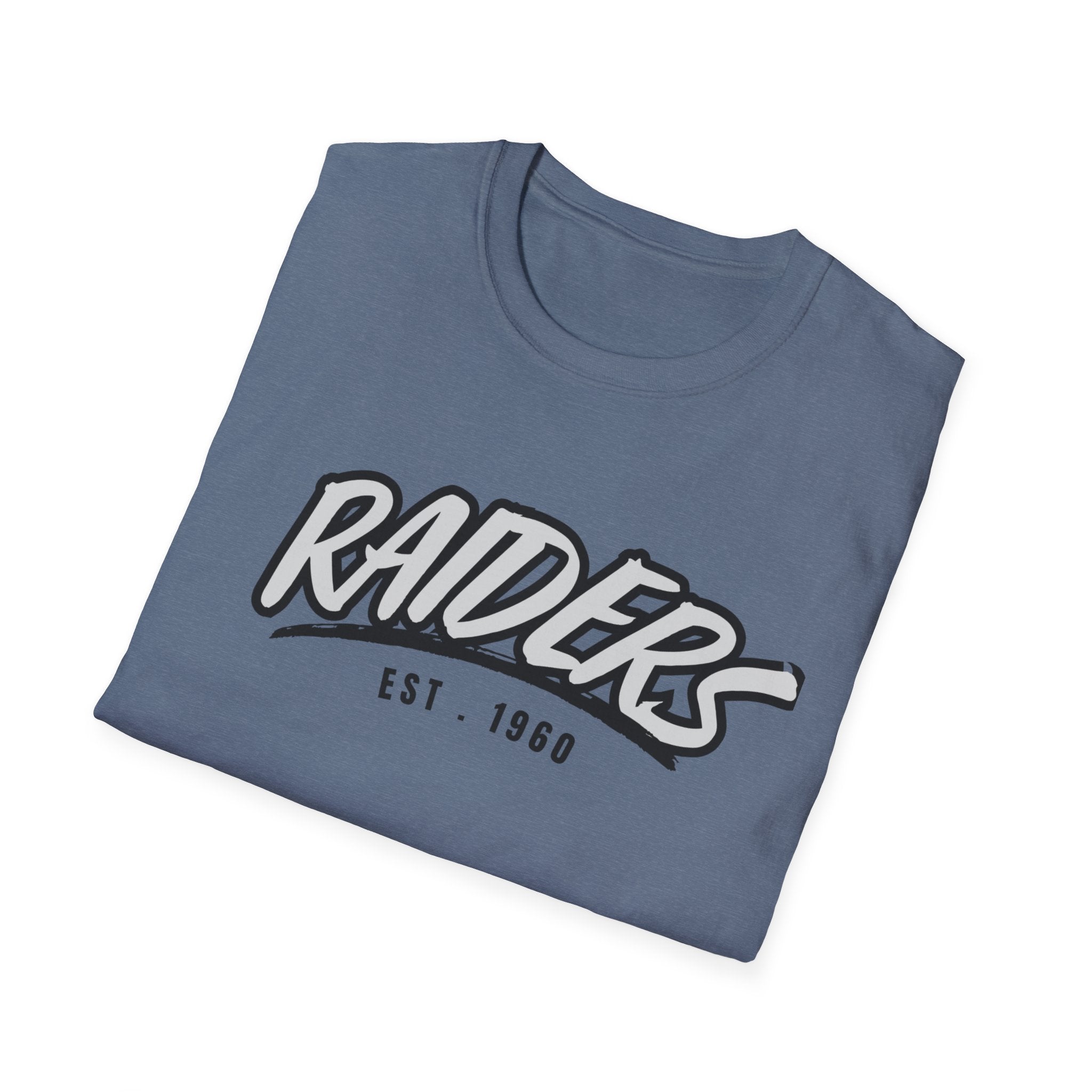 Football Shirt Unisex Softstyle T-Shirt, Football Fan Tee, Team Raiders Football Gift, Sports Fan Apparel, Game Day Shirt