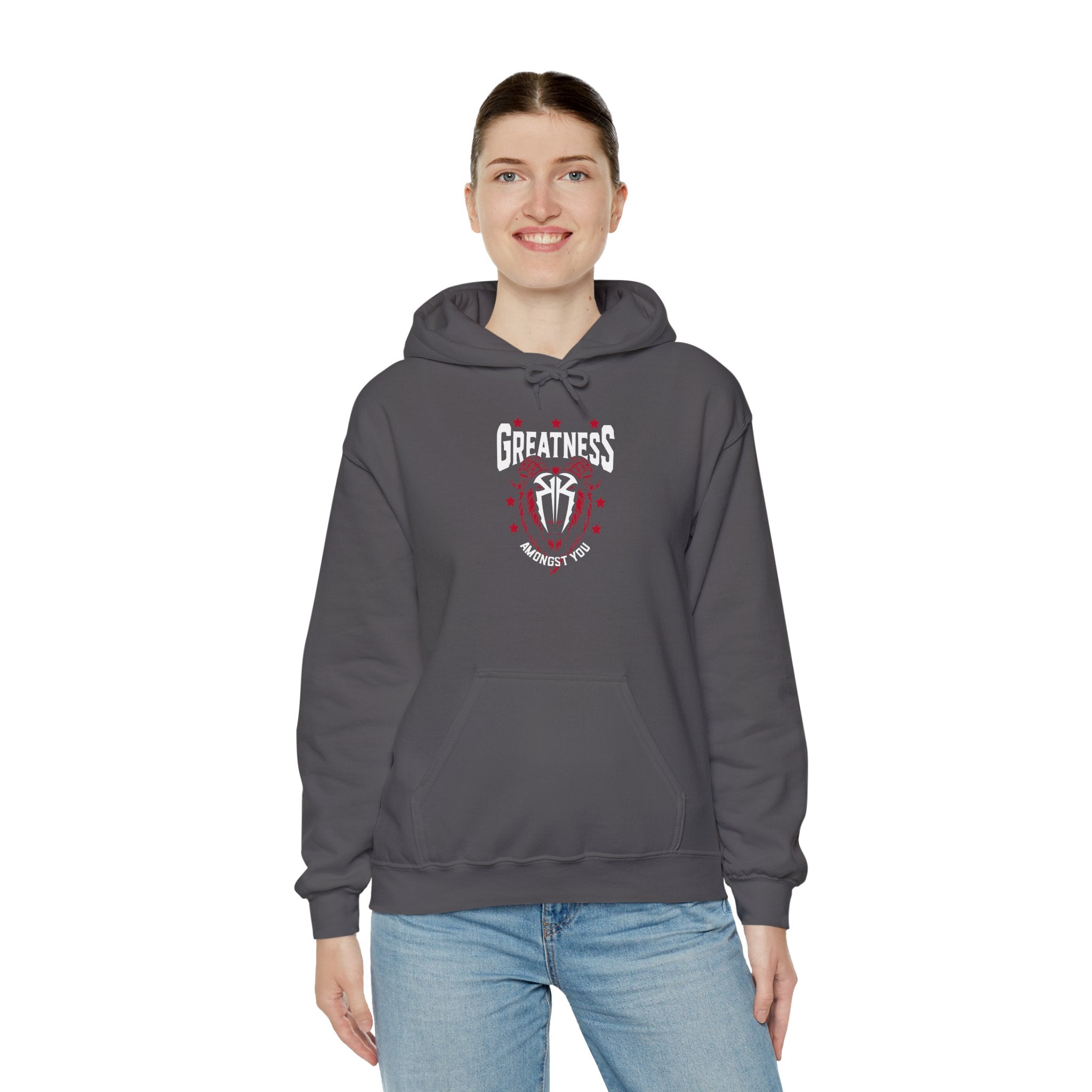 Greatness Amongst You, Royal Reigns Hoodies, Pro Wrestling Apparel, Heavy Blend Hoodie, Sports Fan Gift, Graphic Pullover