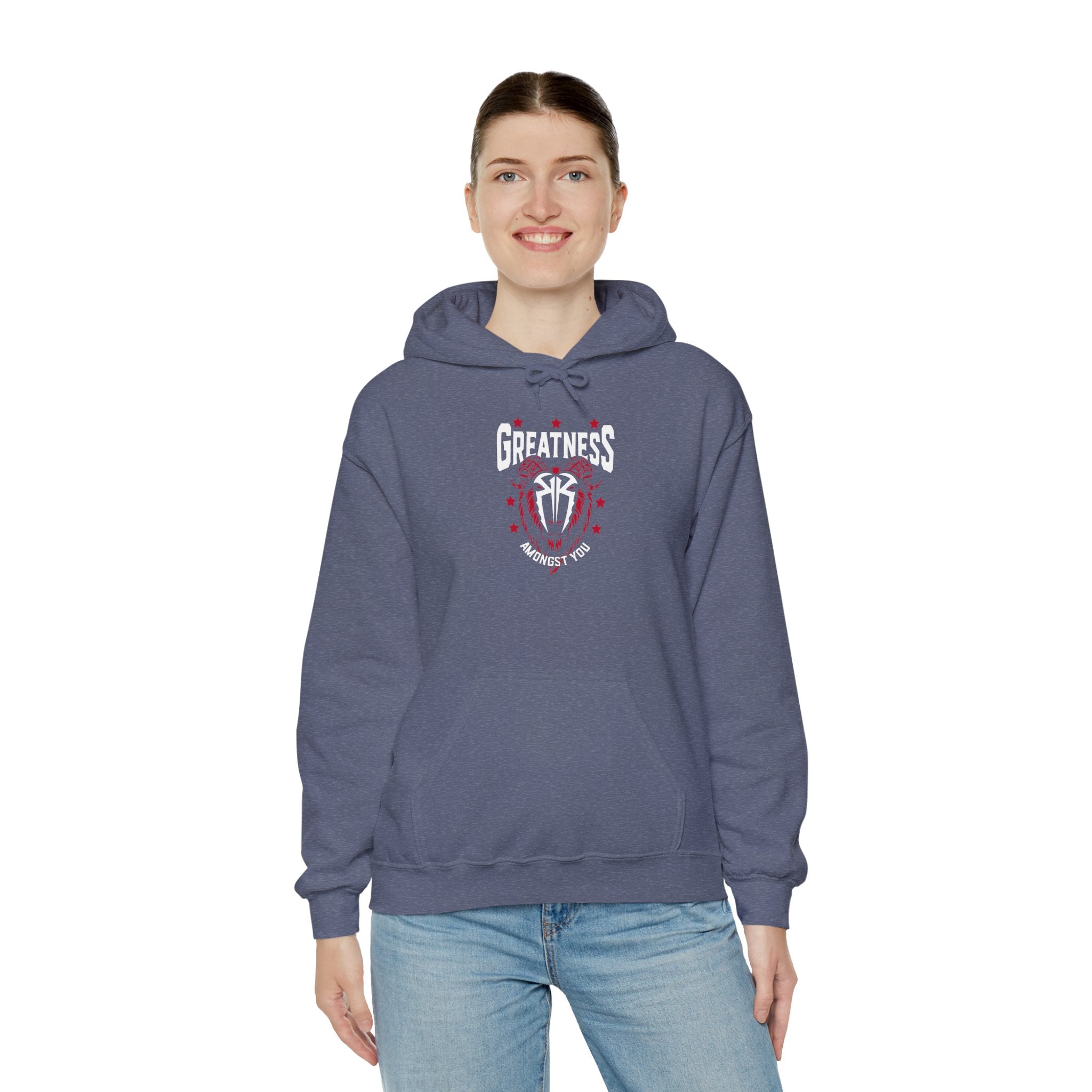 Greatness Amongst You, Royal Reigns Hoodies, Pro Wrestling Apparel, Heavy Blend Hoodie, Sports Fan Gift, Graphic Pullover