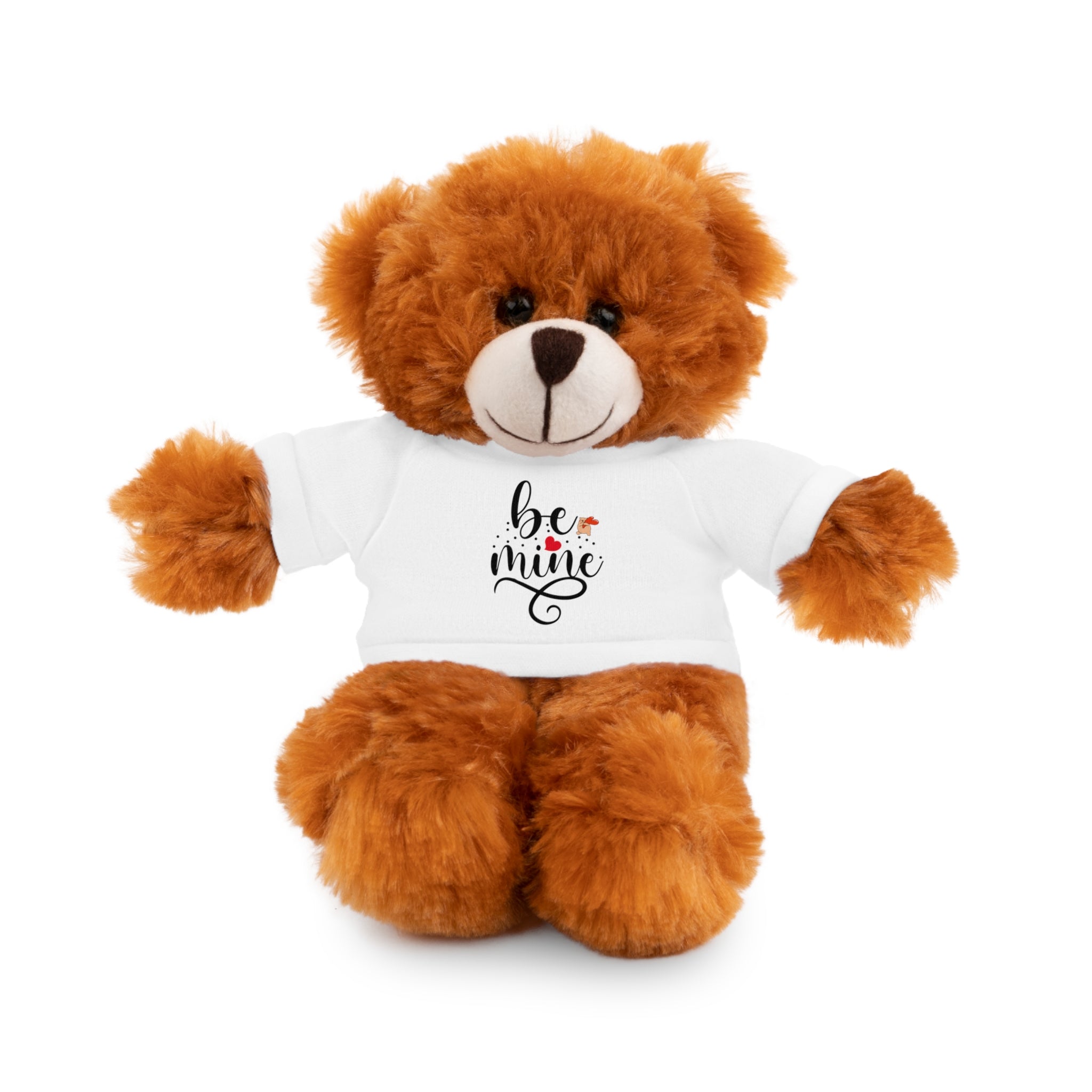Lovely Panda Plushy, Be Mine, Stuffed Animals Shirt Printed, Suitable for Soft Valentine's Day Gift for Her, Him