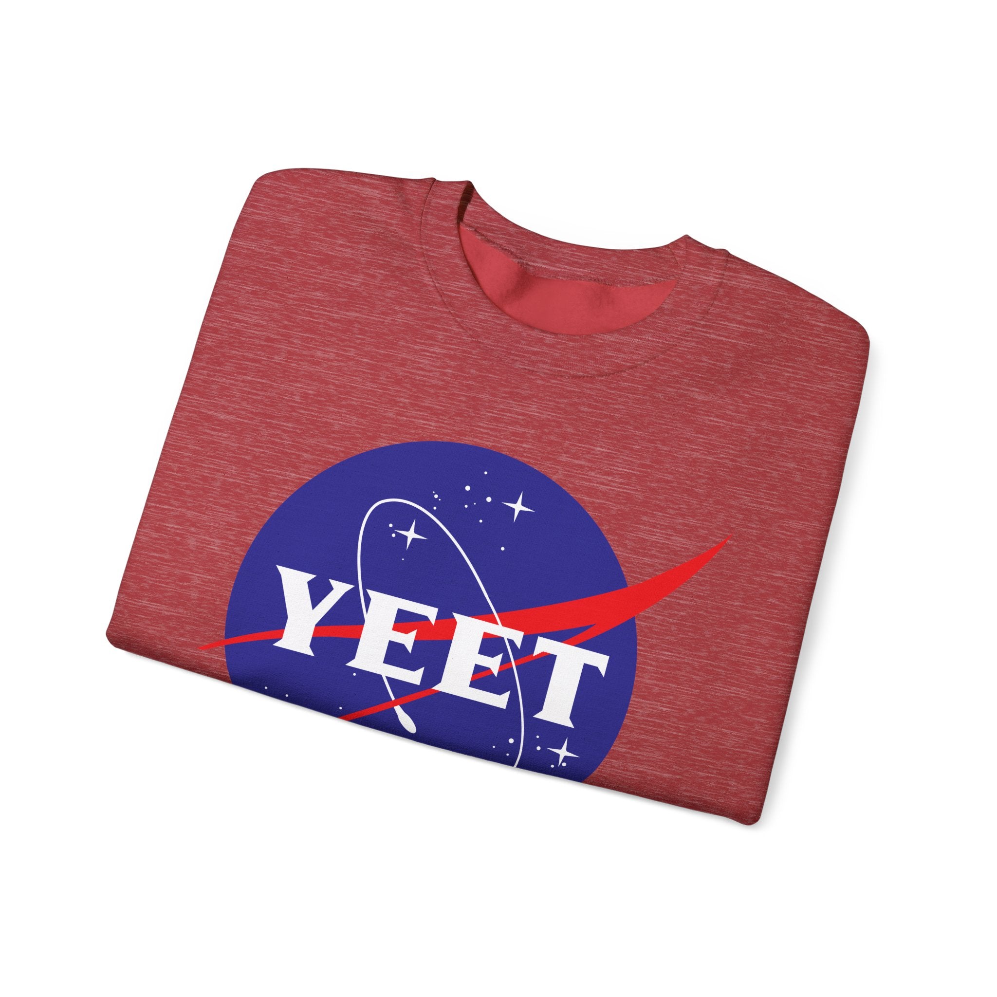Yeet Nasa Sweatshirt Design, Sports Sweatshirt, Wrestling Fan Unisex Sweatshirt - Gift for Him or Her, Casual Outwear, Heavy Blend Crewneck Sweatshirt