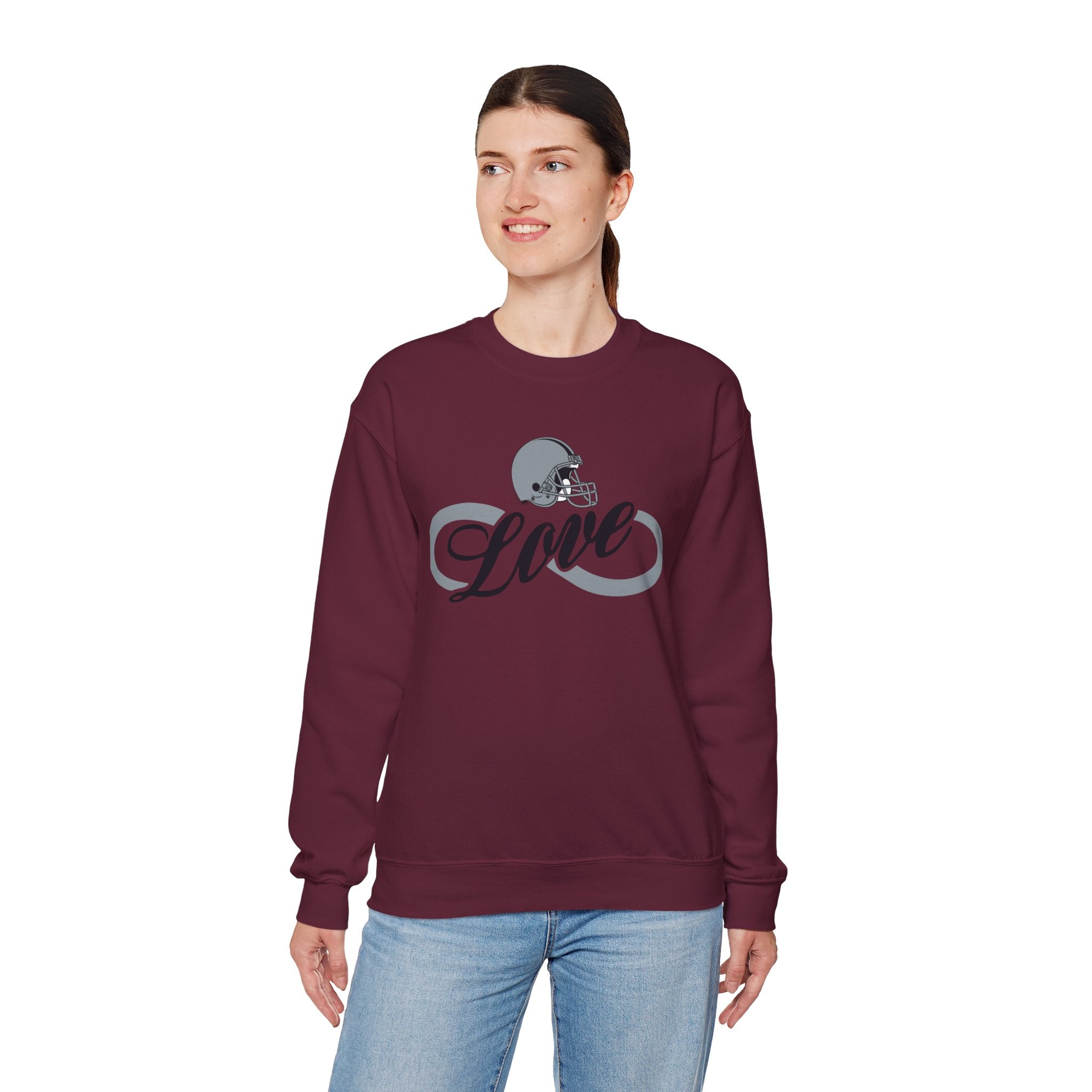 Love for Raiders Football Fan Sweatshirt, Unisex Sweatshirt, Football Fan Sweatshirt, Casual Sweatshirt, Summer Fit Sweatshirt