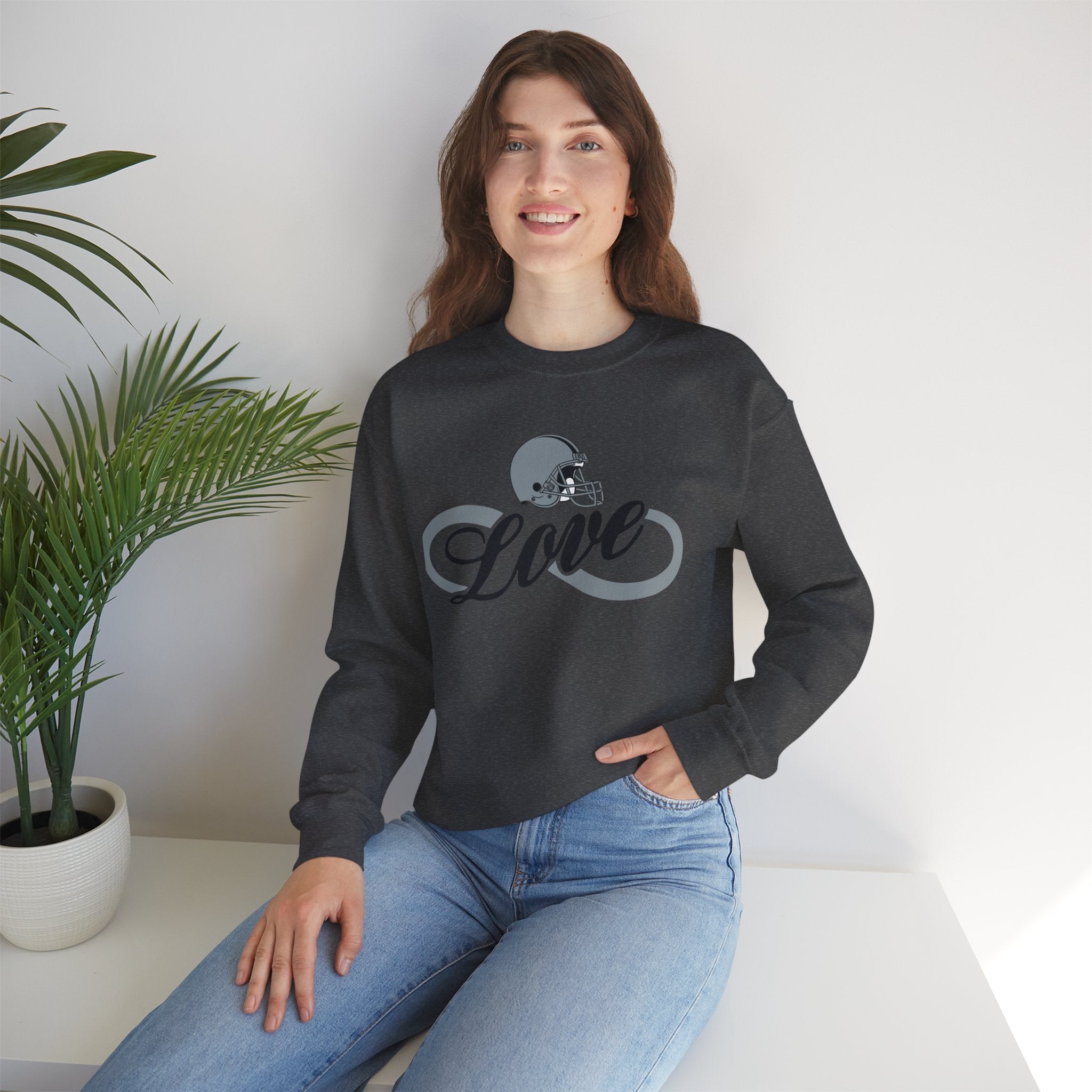 Love for Raiders Football Fan Sweatshirt, Unisex Sweatshirt, Football Fan Sweatshirt, Casual Sweatshirt, Summer Fit Sweatshirt