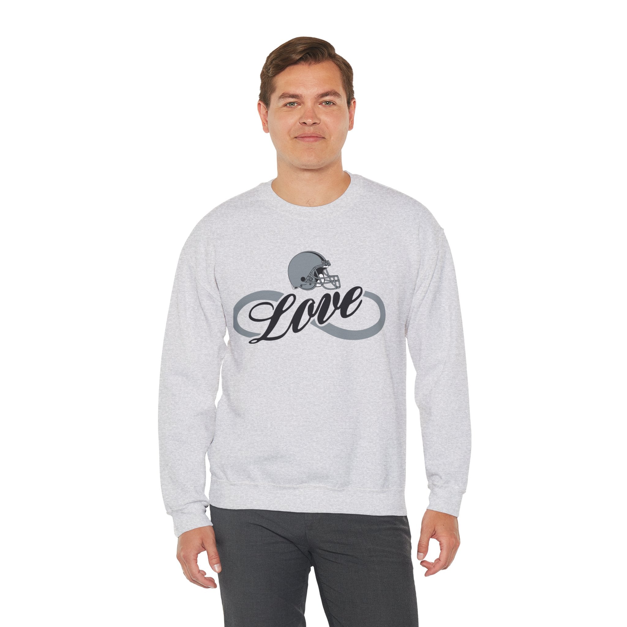 Love for Raiders Football Fan Sweatshirt, Unisex Sweatshirt, Football Fan Sweatshirt, Casual Sweatshirt, Summer Fit Sweatshirt