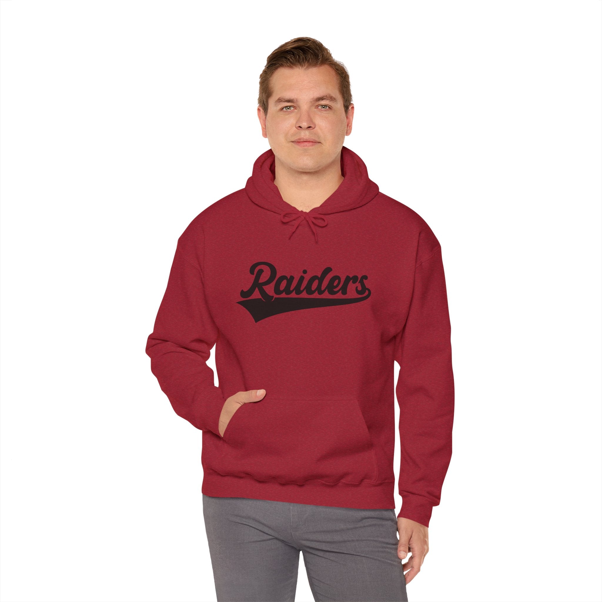 Pure Black Raiders Hoodie - Legendary Fanwear, Football Raiders Hoodie, Bold and Dominant, Ultimate Game-Day Gear, Football