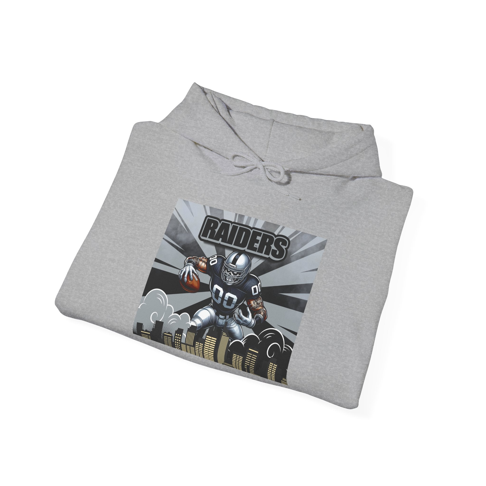 City Warrior Raiders Hoodie, Skyline Power Edition, Touchdown Raiders Hoodie, Unisex Hoodies, Raiders Football Fan Hoodie