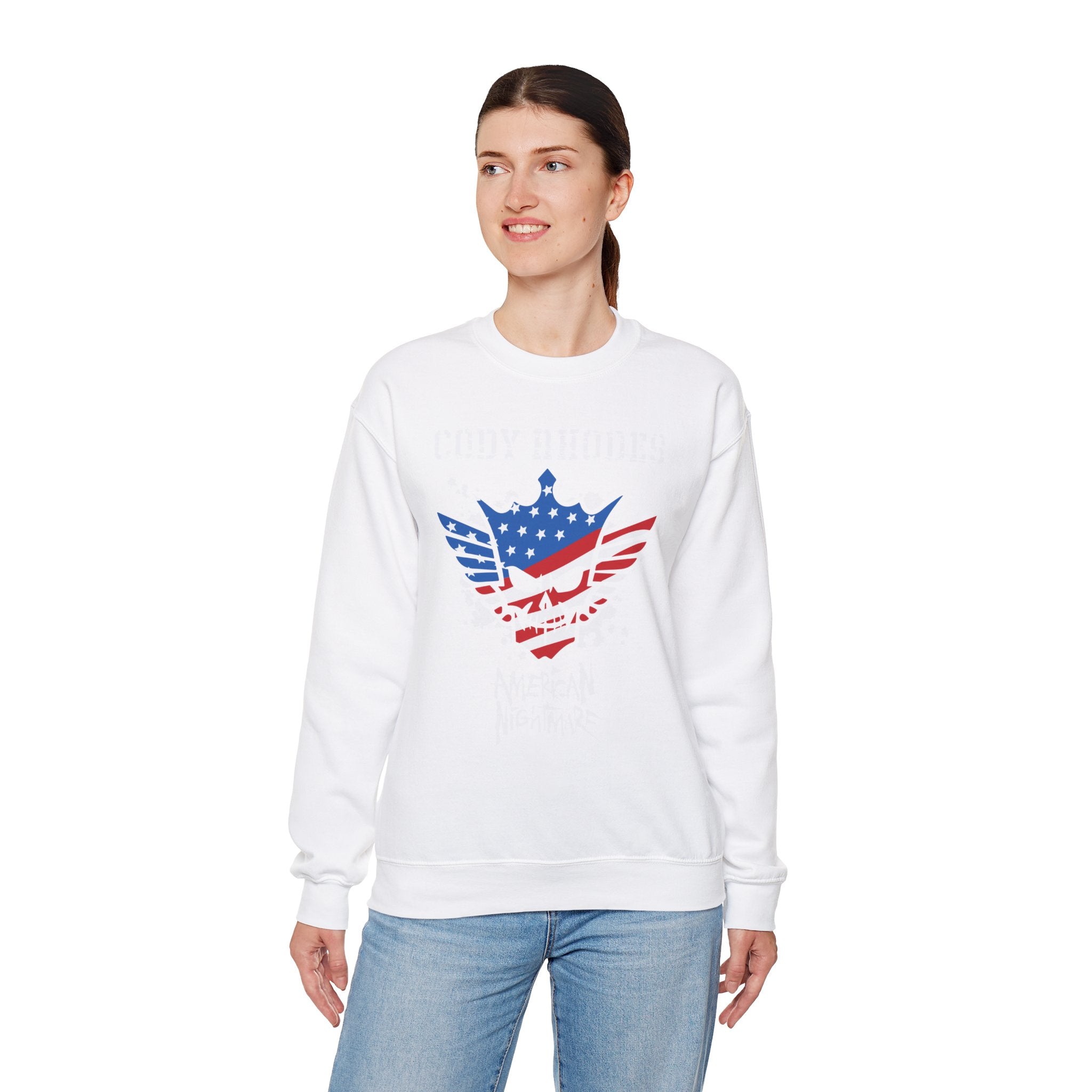 Cody Rhodes American Nightmare, Wrestling Fan Unisex Sweatshirt - Gift for Him or Her, Casual Outwear, Graphic Design, Heavy Blend Sweatshirt