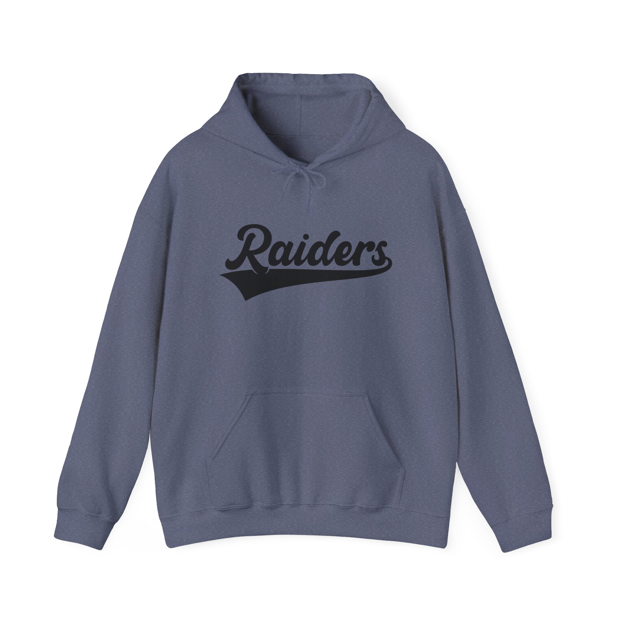 Pure Black Raiders Hoodie - Legendary Fanwear, Football Raiders Hoodie, Bold and Dominant, Ultimate Game-Day Gear, Football