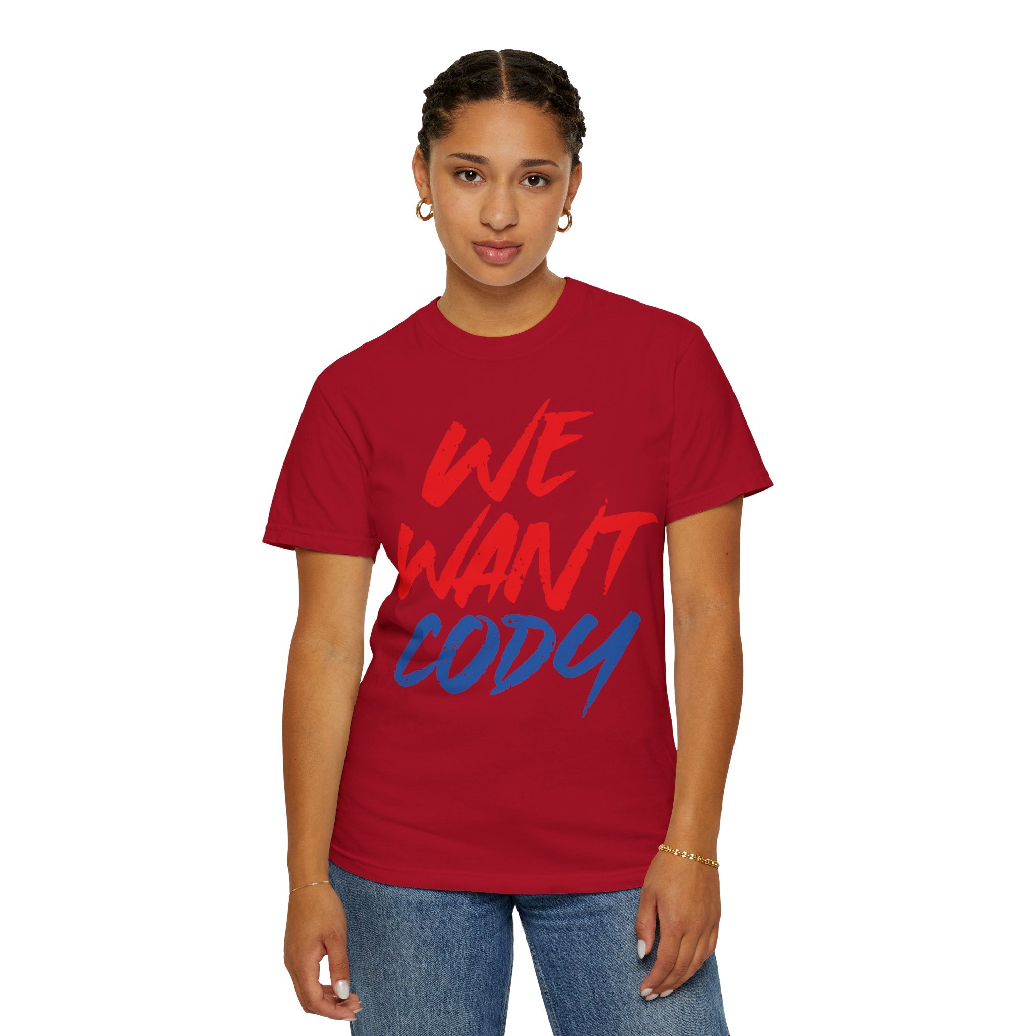 We Want Cody Graphic Design Cody Rhodes Fan Shirt, Sports Fan T-shirt, Unisex Shirt, Gift for Her-Him, Casual Outwear Shirt