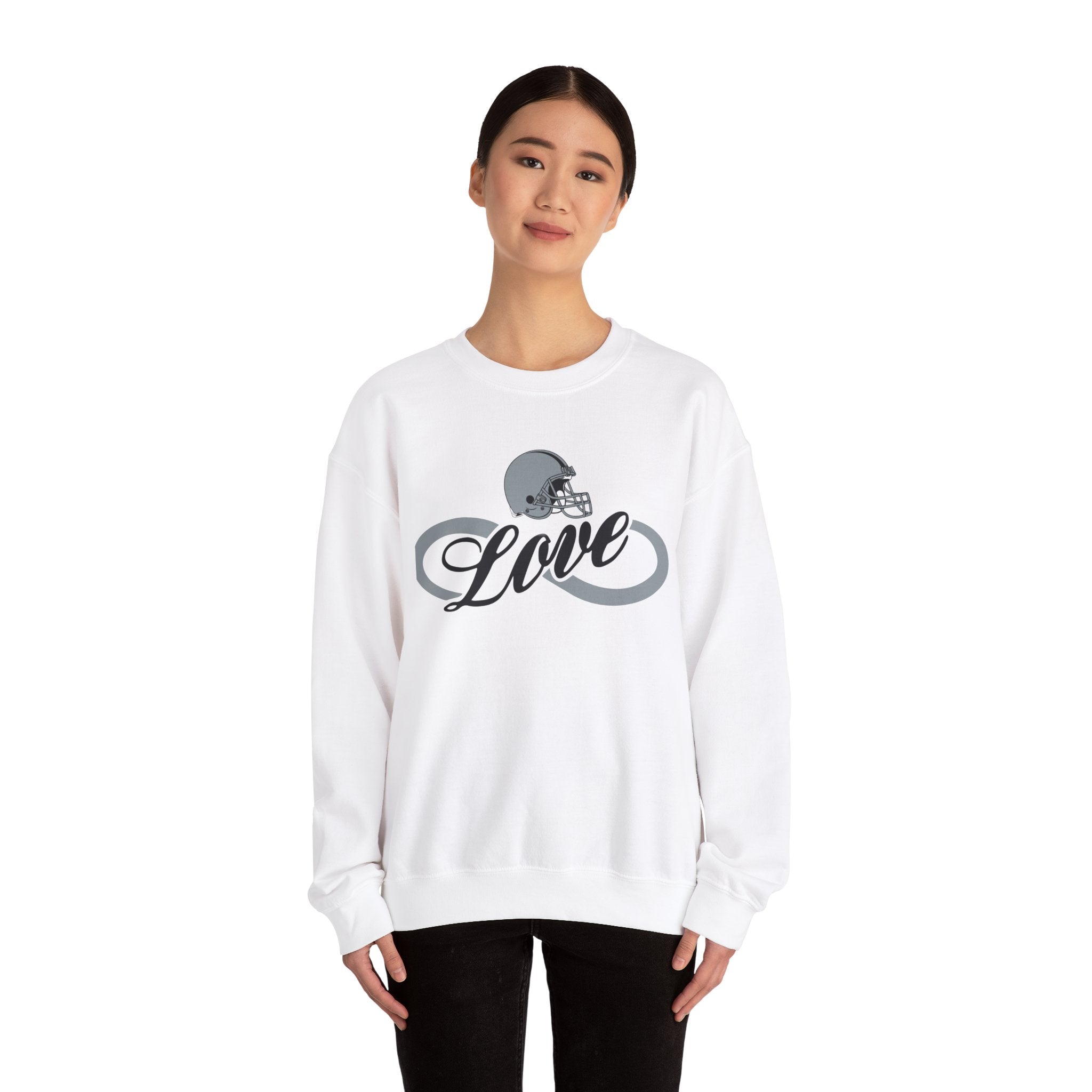 Love for Raiders Football Fan Sweatshirt, Unisex Sweatshirt, Football Fan Sweatshirt, Casual Sweatshirt, Summer Fit Sweatshirt